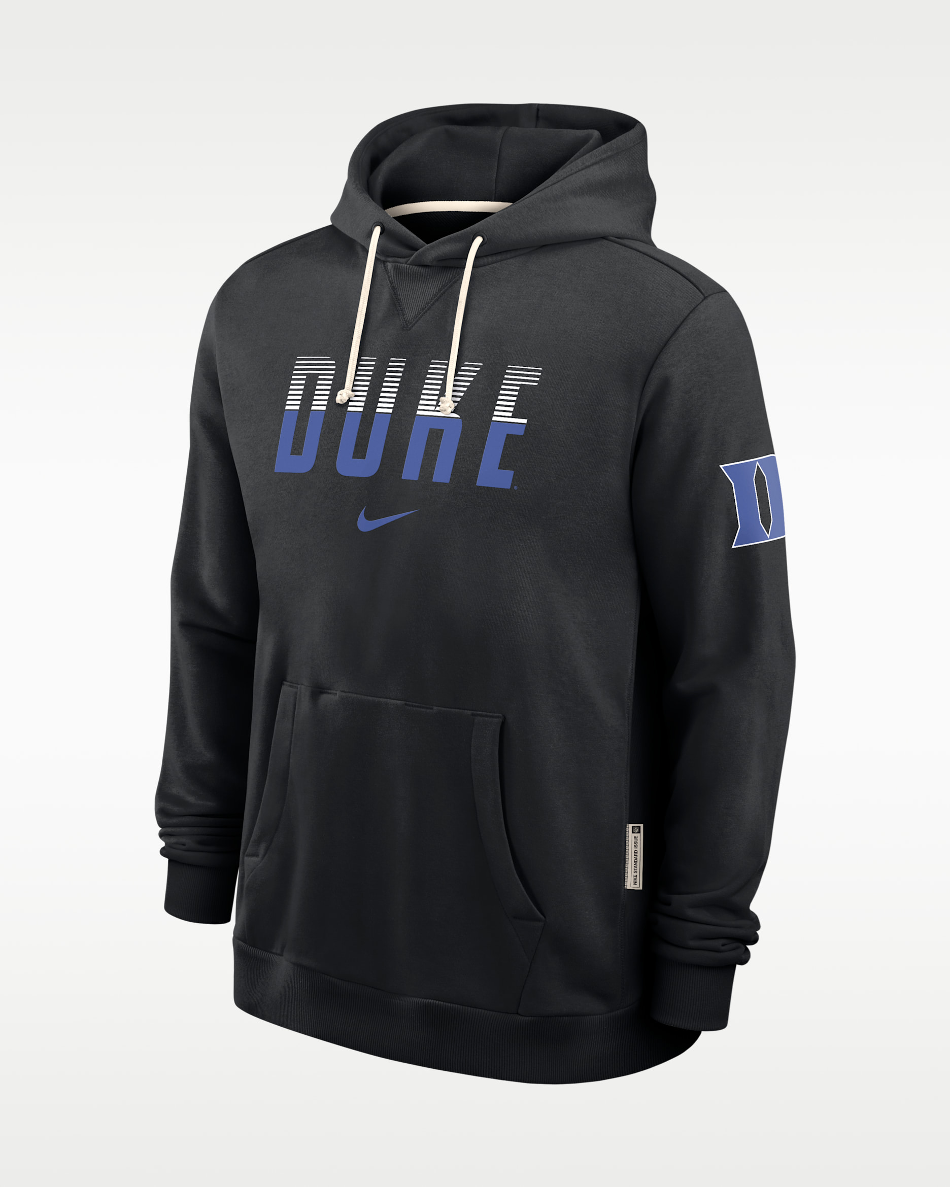 Duke Sideline Standard Issue Men's Nike Dri-FIT College Pullover Hoodie - Black