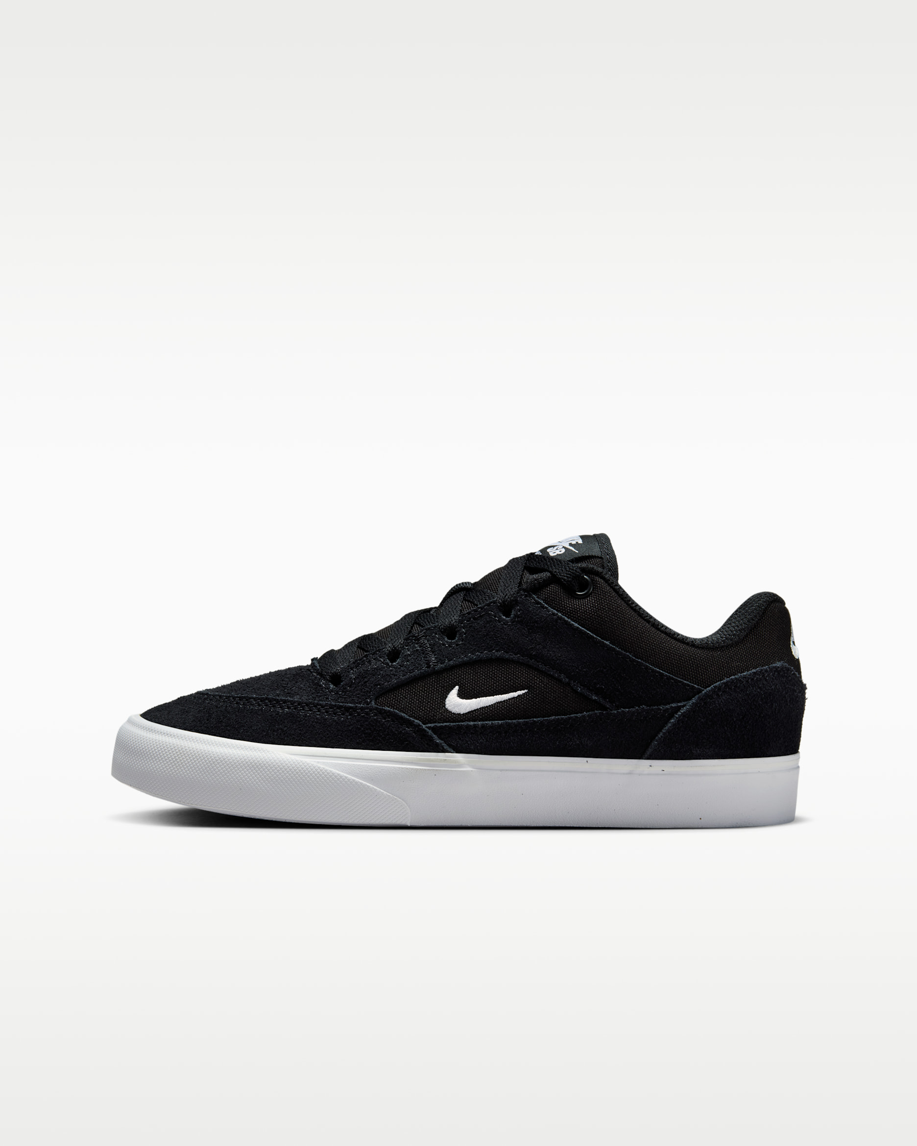 Nike SB Malor Big Kids' Skate Shoes - Black/Black/White/White