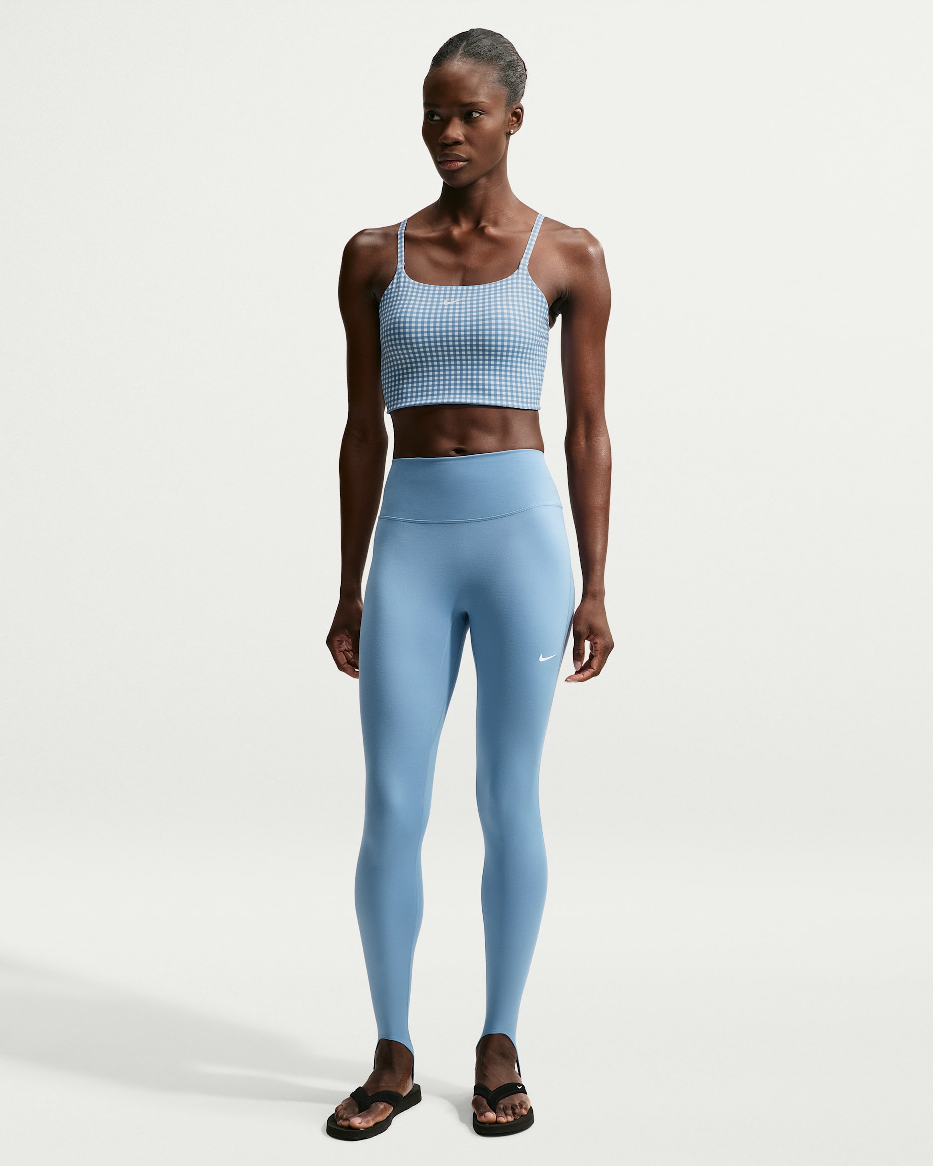 Nike One Women's High-Waisted Full-Length Stirrup Leggings - Work Blue/White