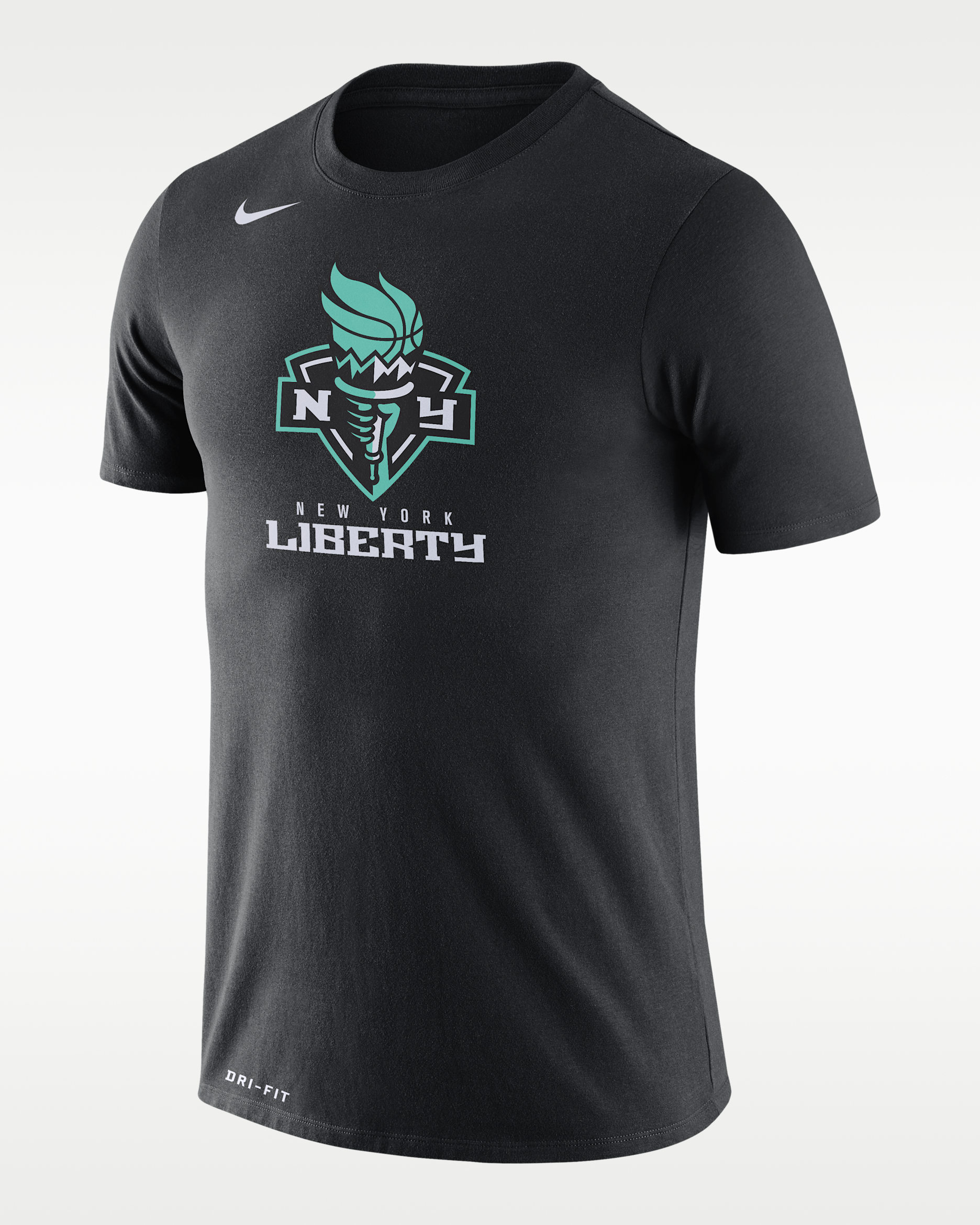 New York Liberty Logo Nike Dri-FIT WNBA T-Shirt - Black