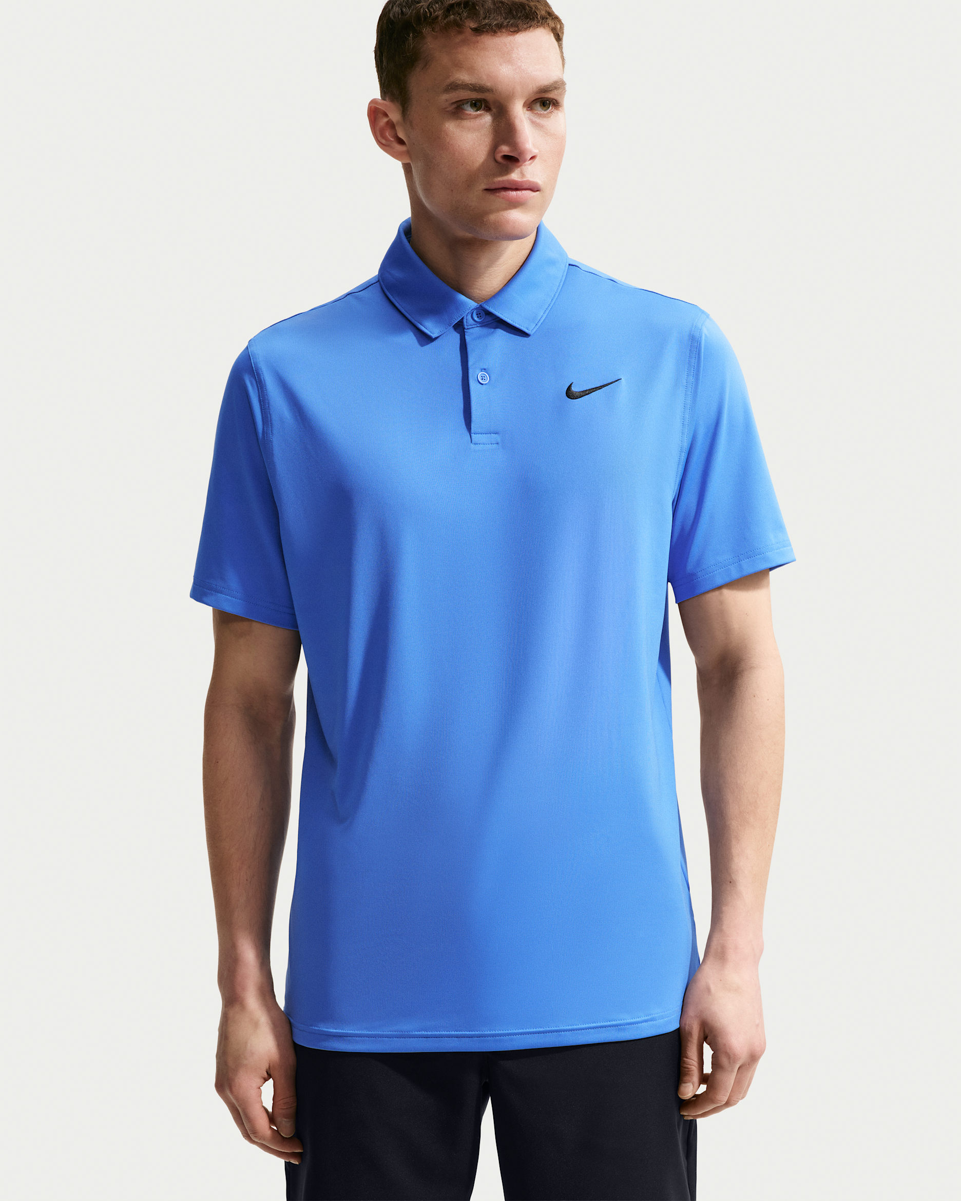 Polo de golf Dri-FIT para hombre Nike Velocity - Azul Pacífico/Negro