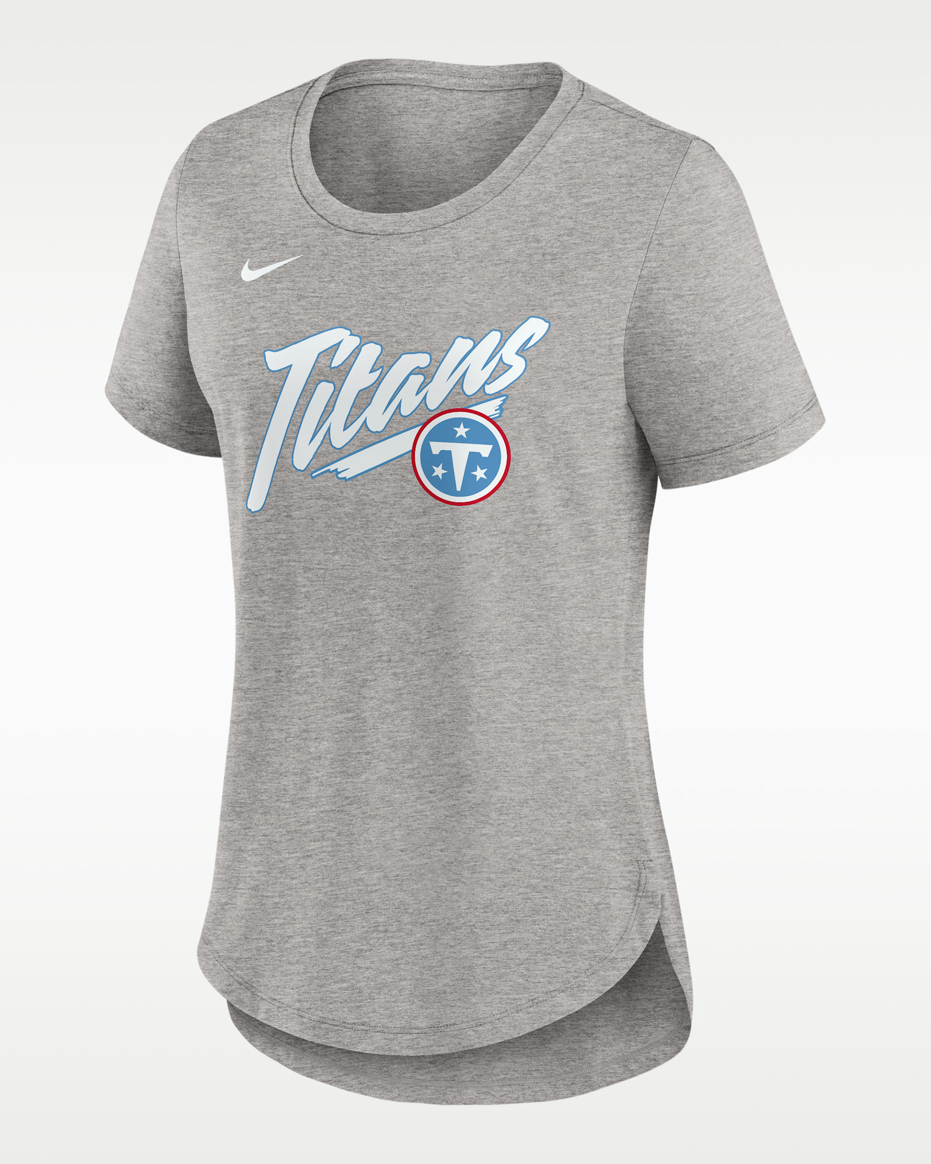 Playera Nike de la NFL para mujer Tennessee Titans Primetime - Azul claro