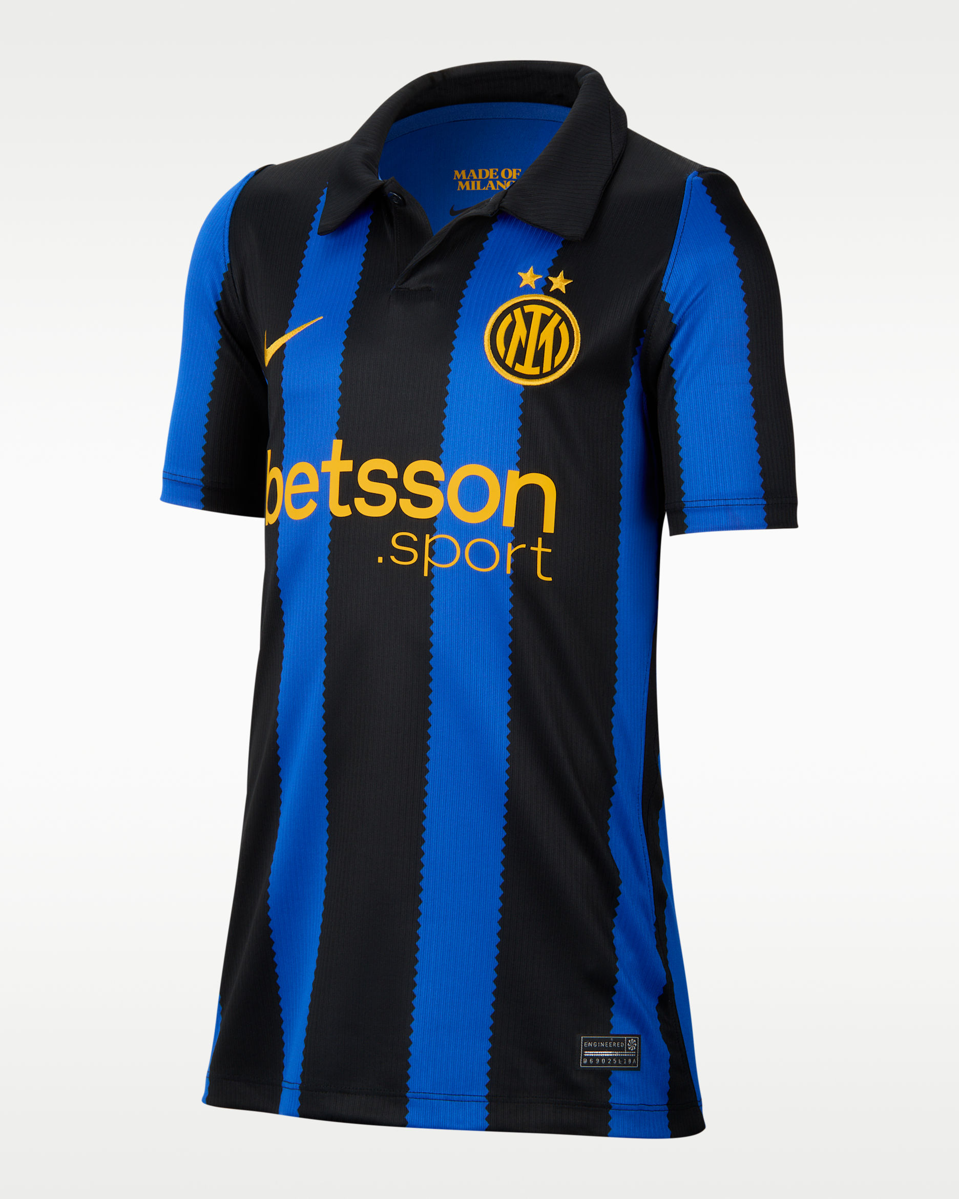Inter Milan 2026/27 Stadium Home Older Kids' Nike Dri-FIT Football Replica Jersey - Lyon Blue/Black/University Gold