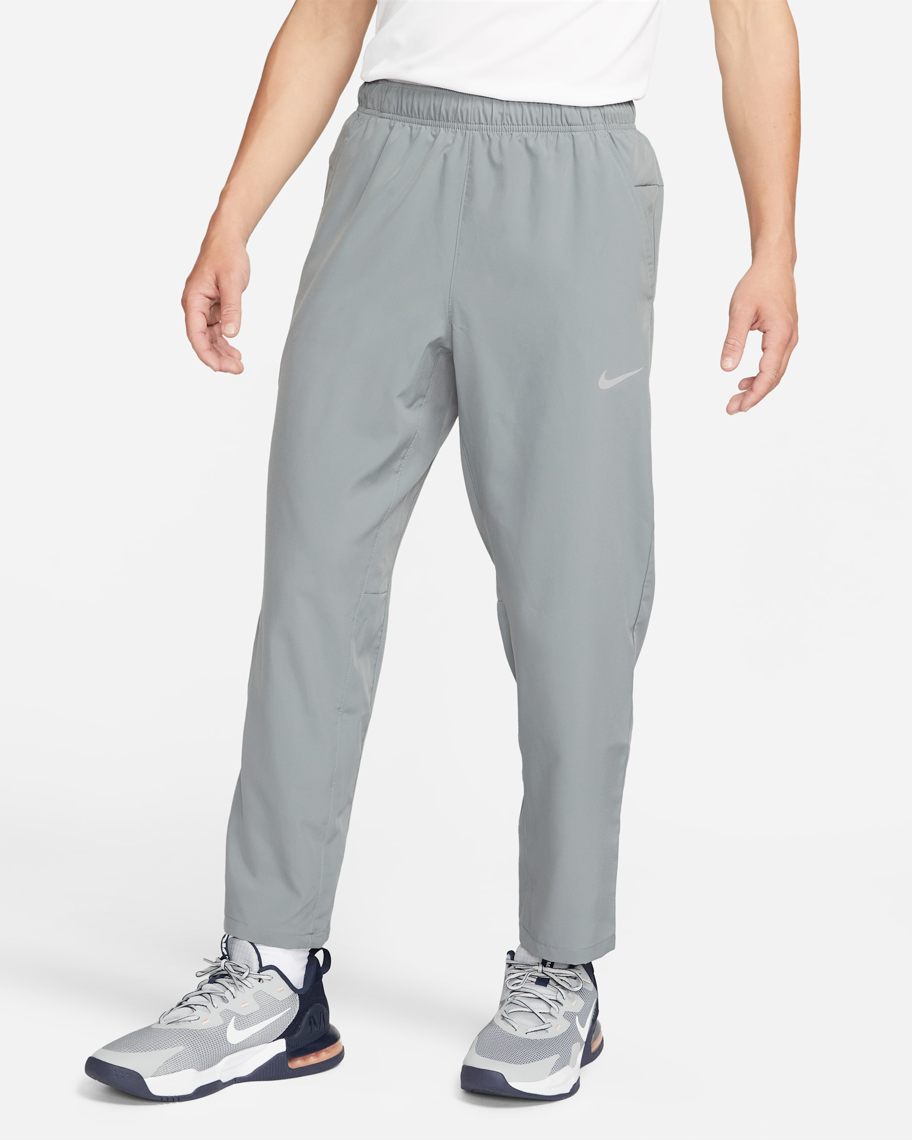 ナイキ フォーム メンズ Dri-FIT オープンヘム バーサタイル パンツ - スモークグレー/ブラック
