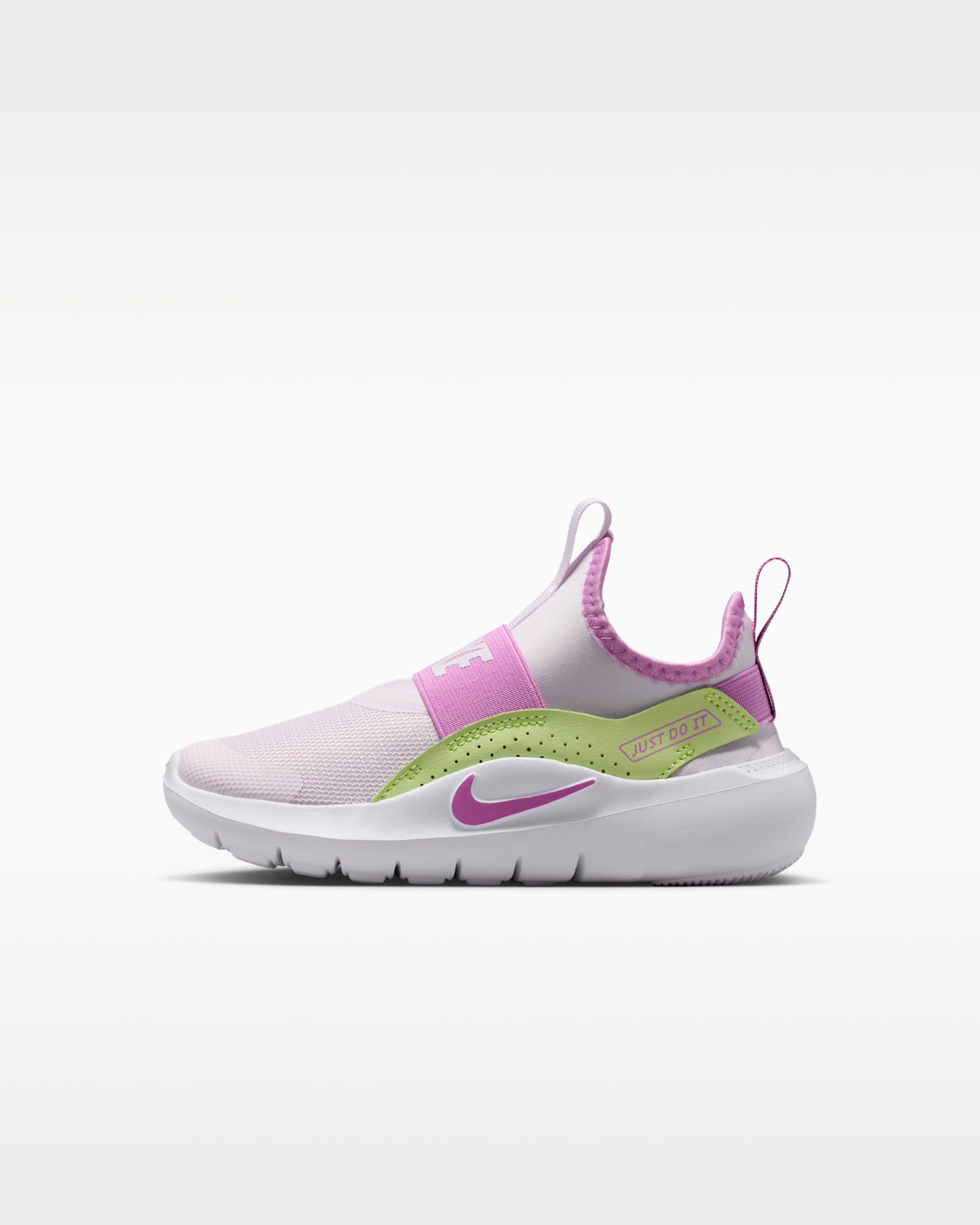 Tenis para niños de preescolar Nike Flex Runner 4 - Violeta claro/Lima líquida claro/Blanco/Magenta claro
