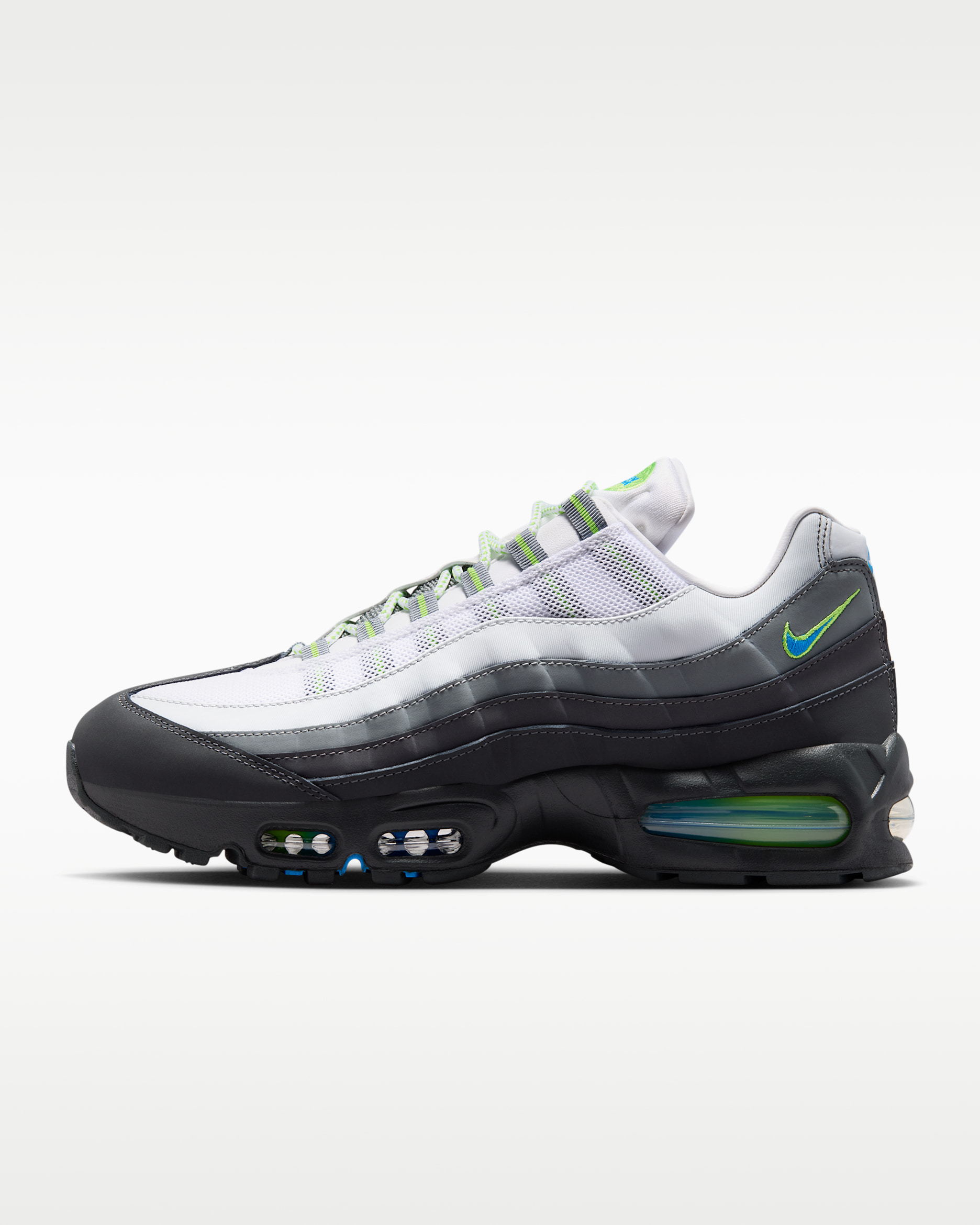 Nike Air Max 95 Big Bubble Schuh (Herren) - Schwarz/Action Green/Anthracite/Photo Blue