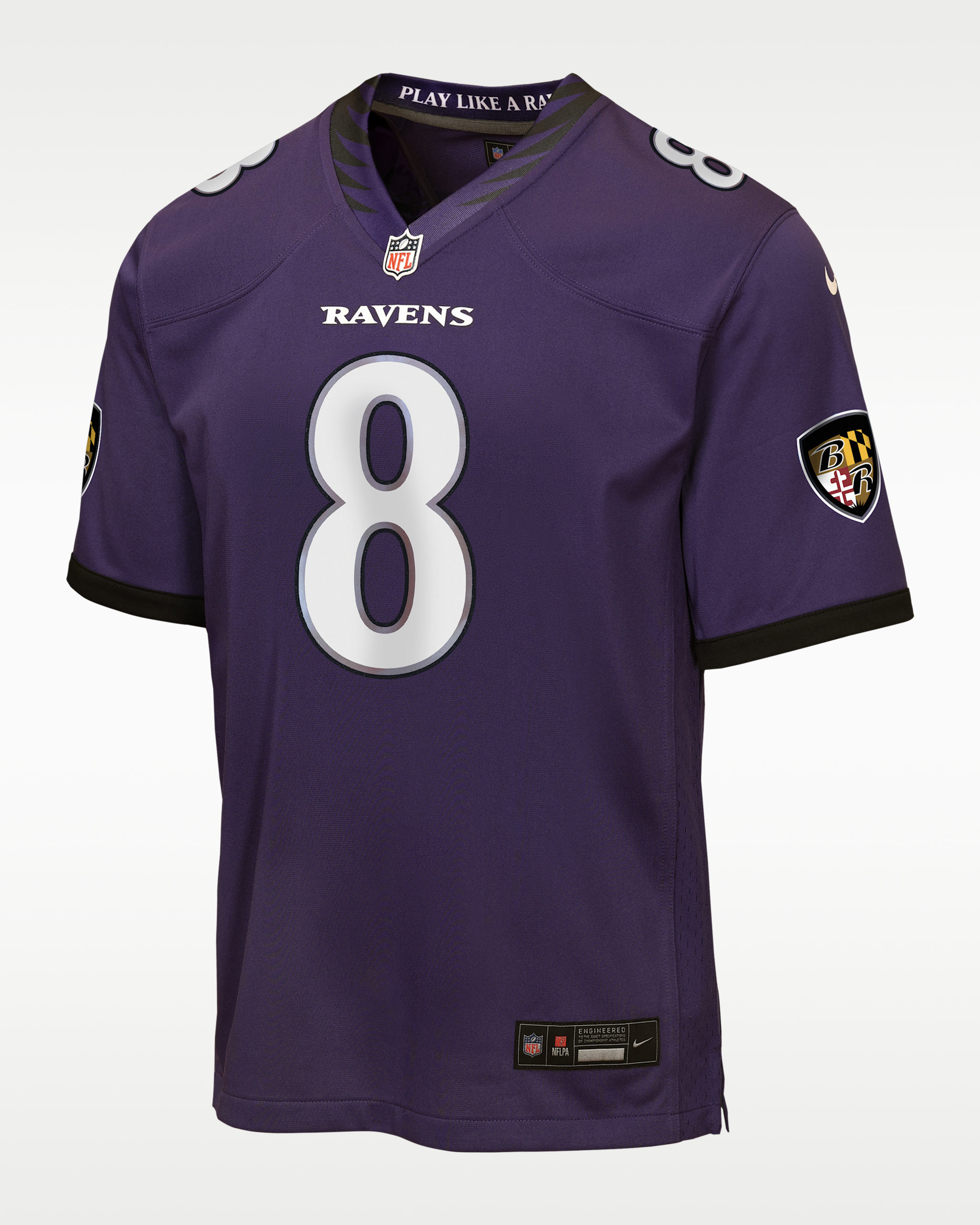 Lamar Jackson Baltimore Ravens Big Kids' Game Jersey - Purple