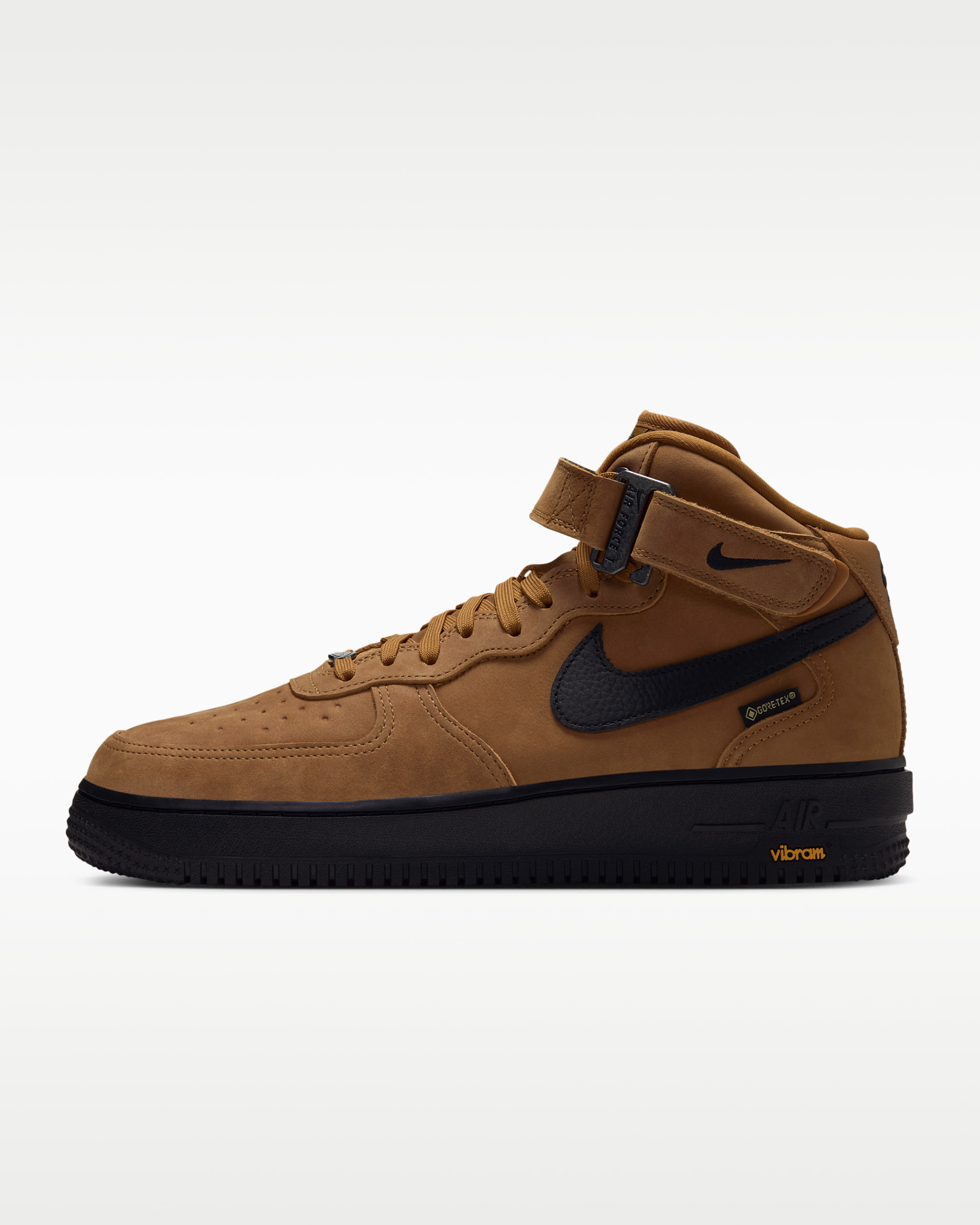 Nike Air Force 1 Mid '07 GORE-TEX Vibram Men's Shoes - Wheat/Total Orange/Black