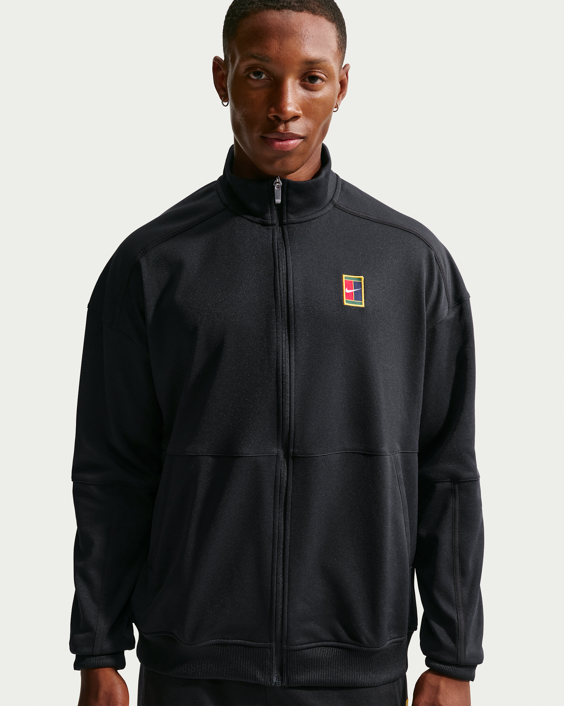 NikeCourt Heritage Men's Tennis Jacket - Black/Black