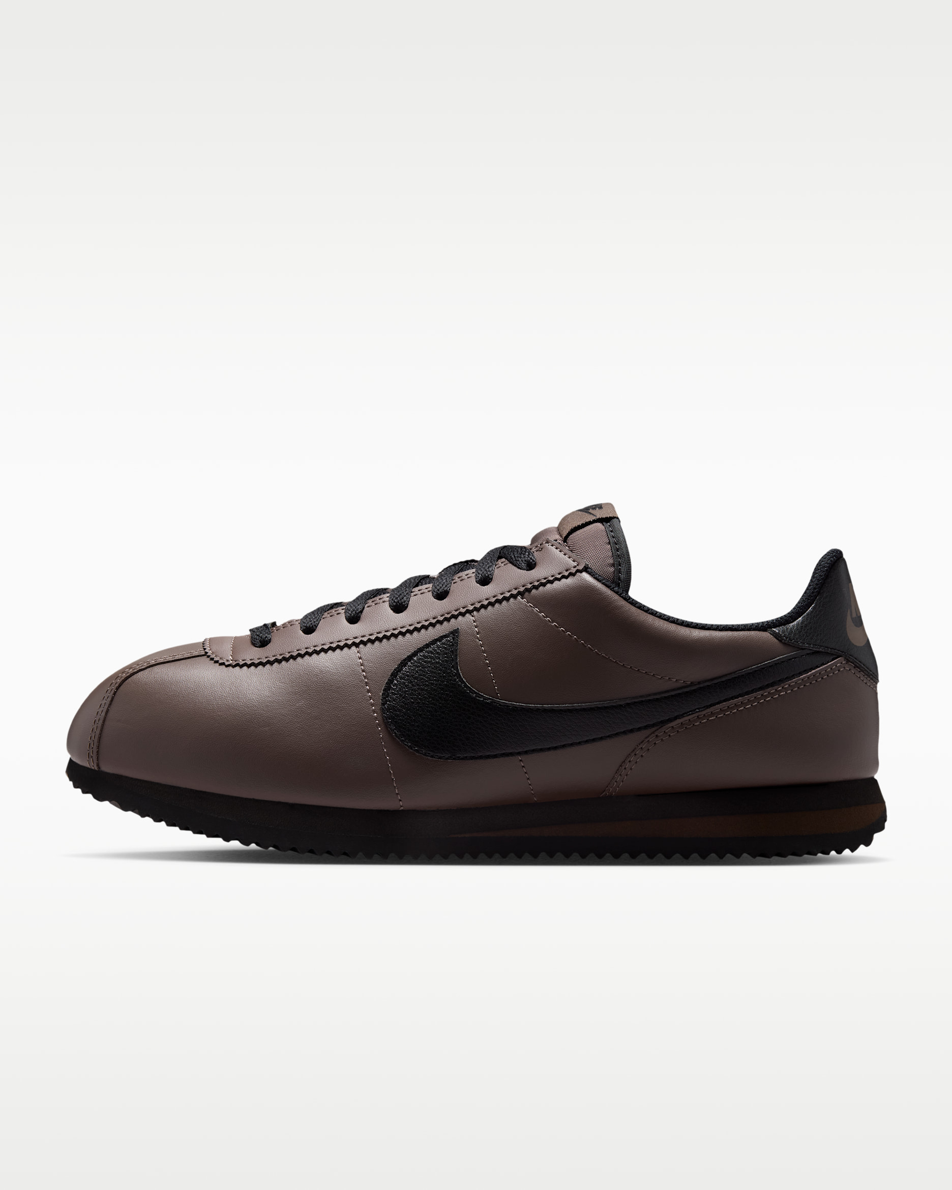 Nike Cortez Leather Men's Shoes - Ironstone/Baroque Brown/Black