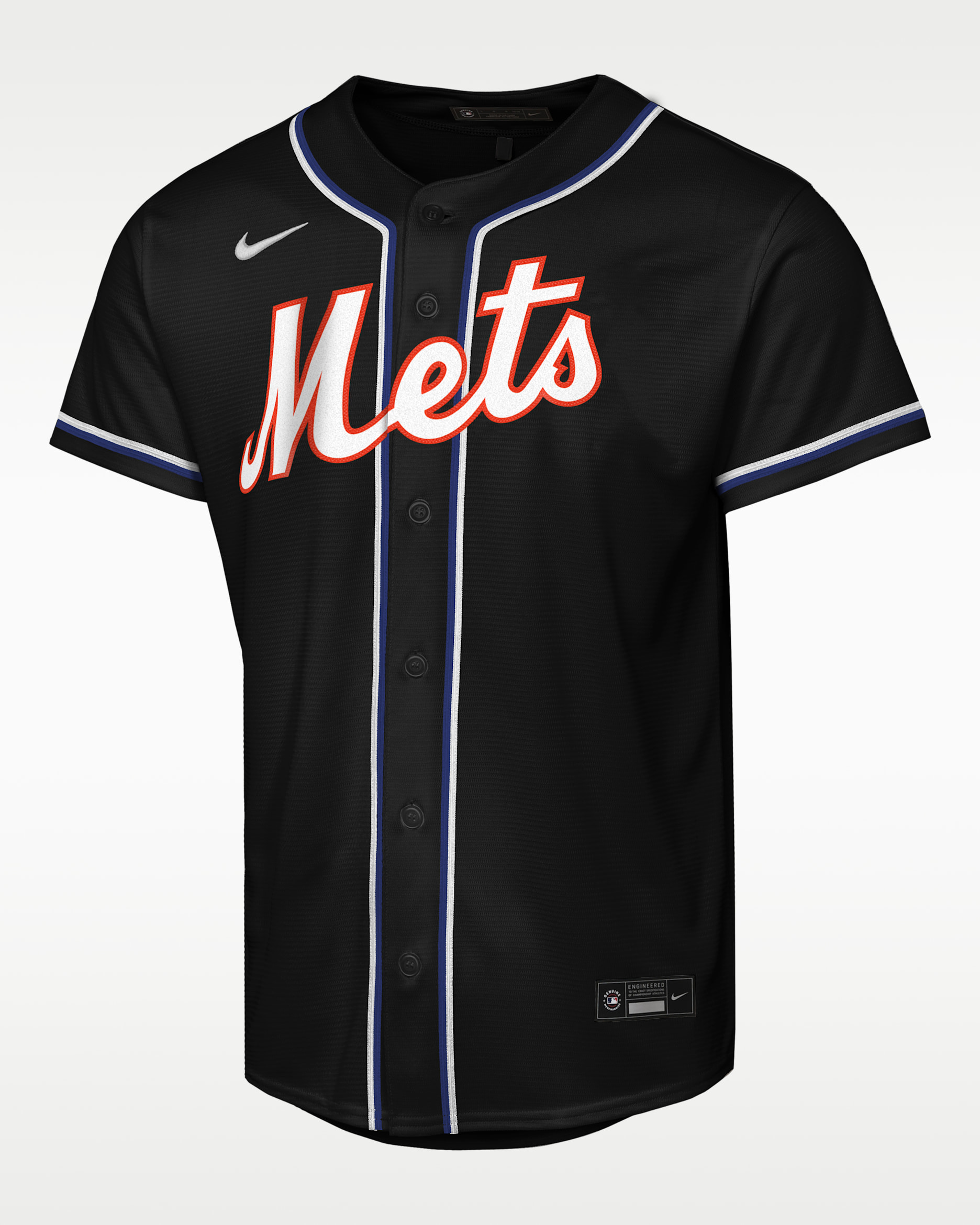 Francisco Lindor New York Mets Big Kids' Nike MLB Replica Fashion Jersey - Black