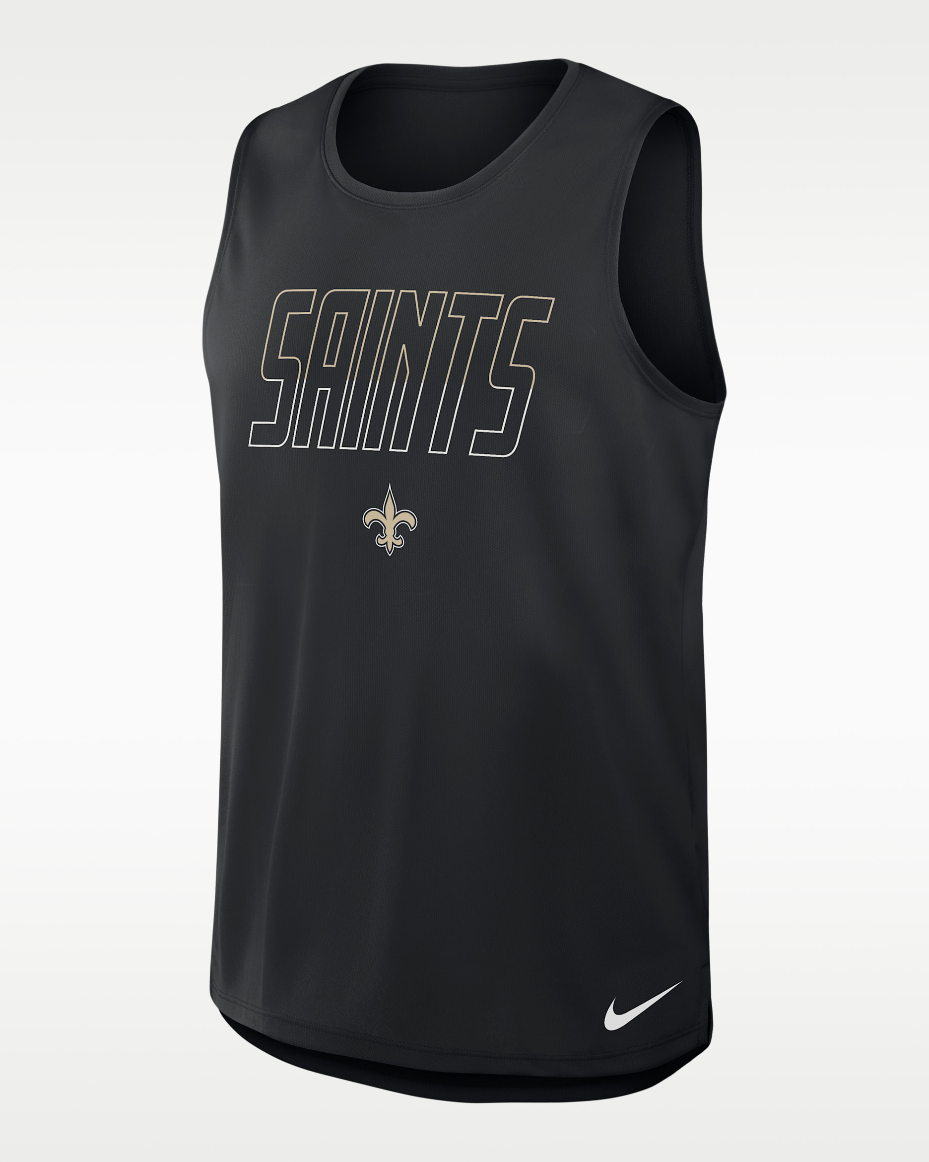 Camiseta de tirantes Nike Dri-FIT de la NFL para hombre New Orleans Saints - Negro