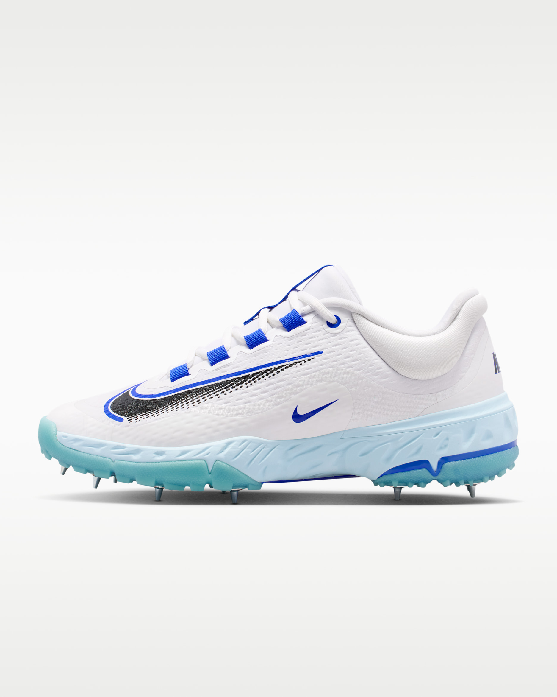 Nike Domain 3 Low Cricket Shoes - White/Glacier Blue/Racer Blue/Black