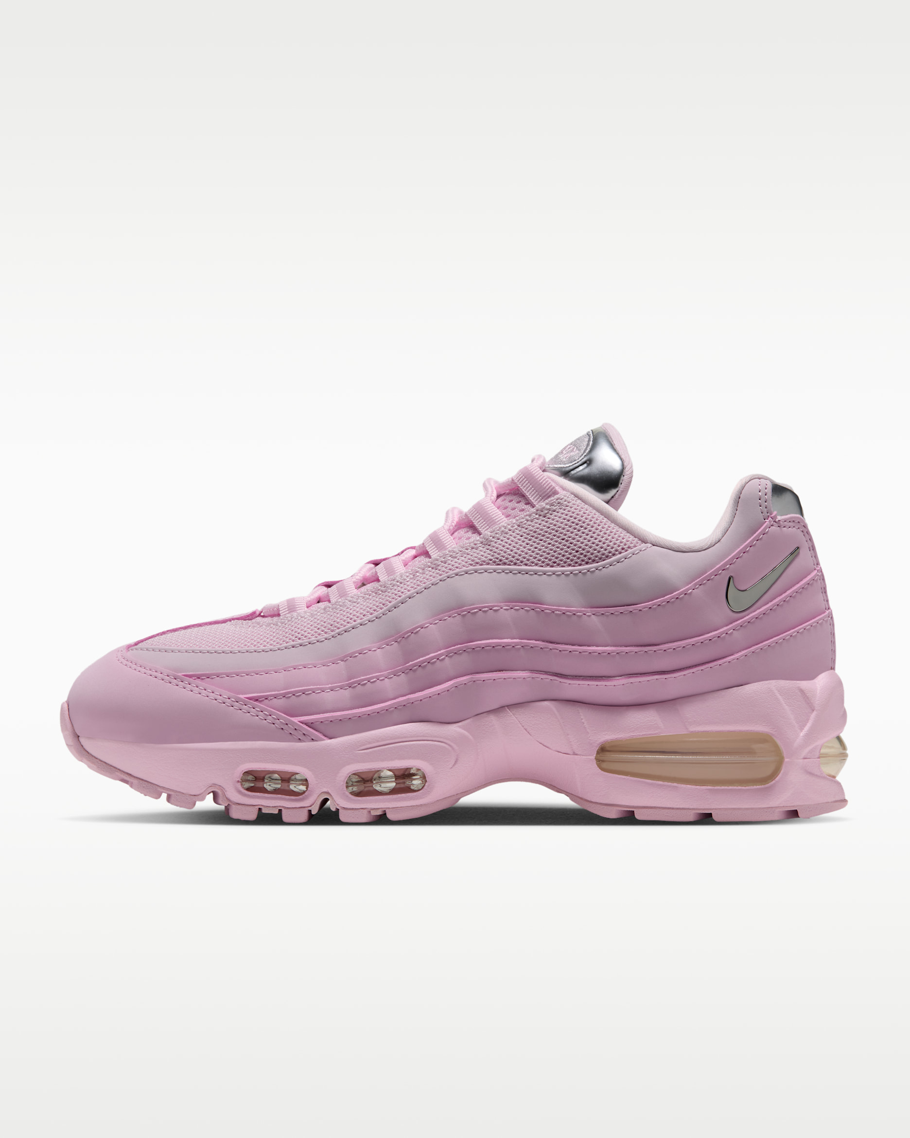 Nike Air Max 95 Big Bubble Chrome Women's Shoes - Pink Foam/Pearl Pink/Metallic Silver