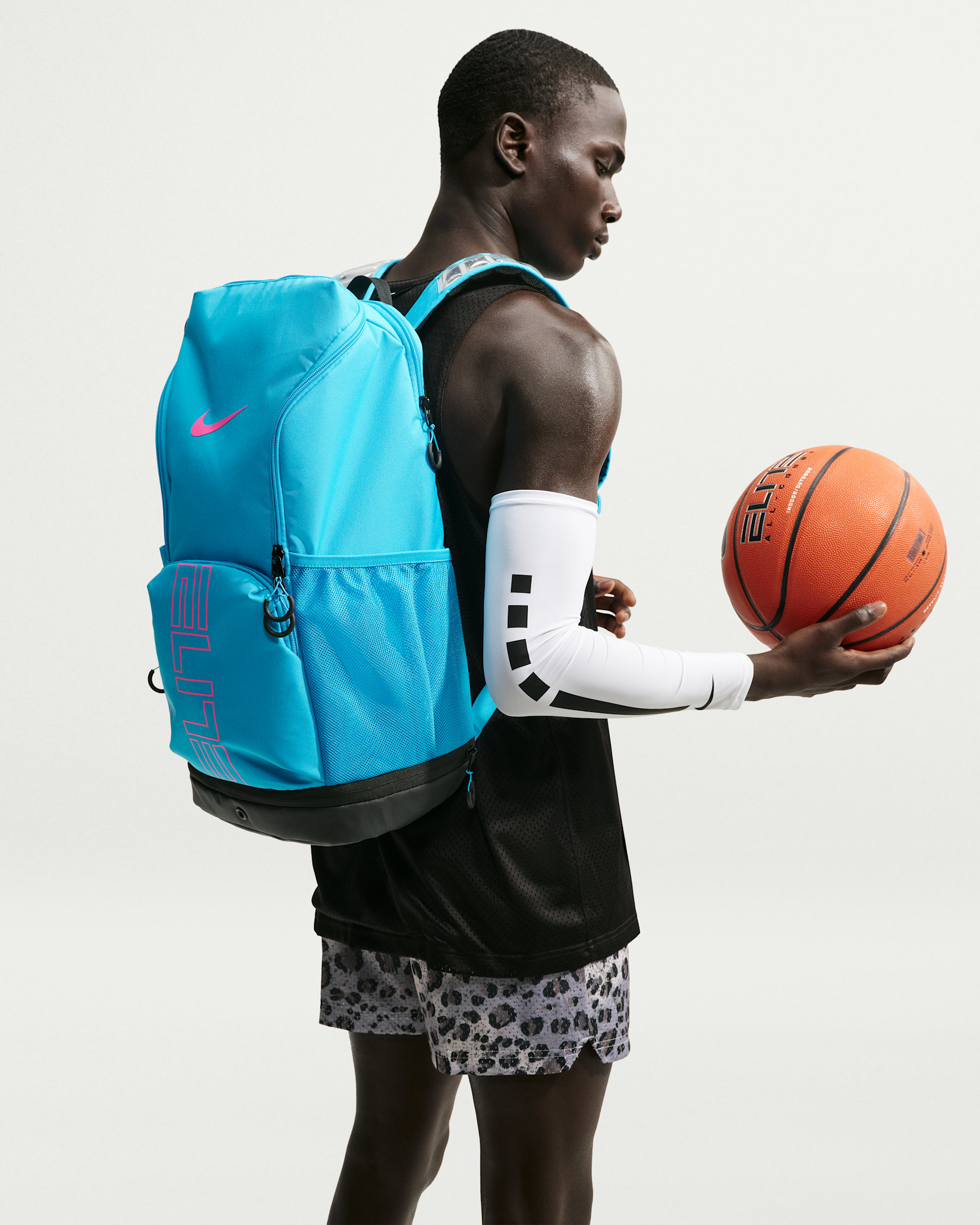 Mochila (32 L) Nike Varsity Elite - Azul corriente claro/Negro/Fucsia láser