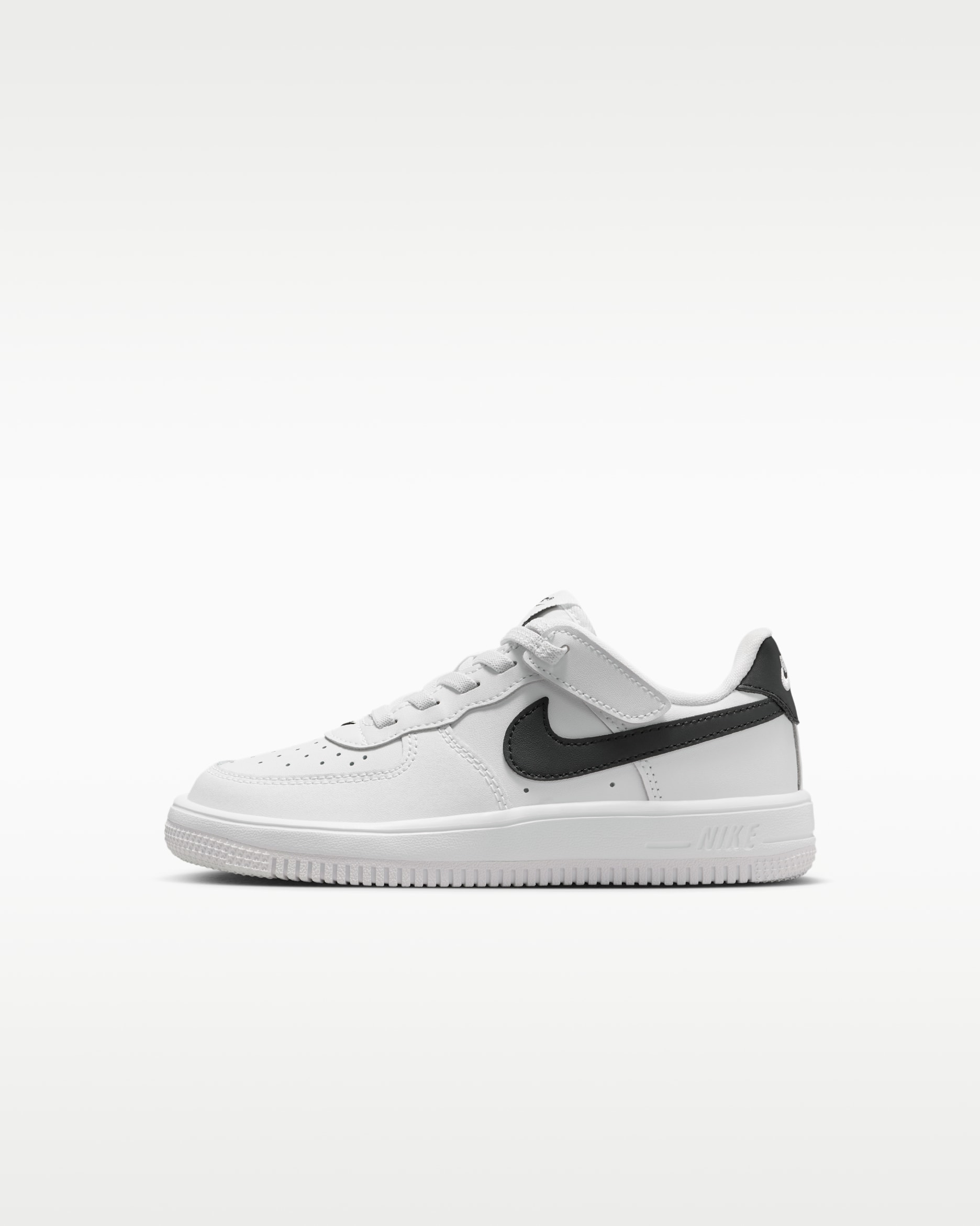 Nike Force 1 Low EasyOn Little Kids' Shoes - White/Black