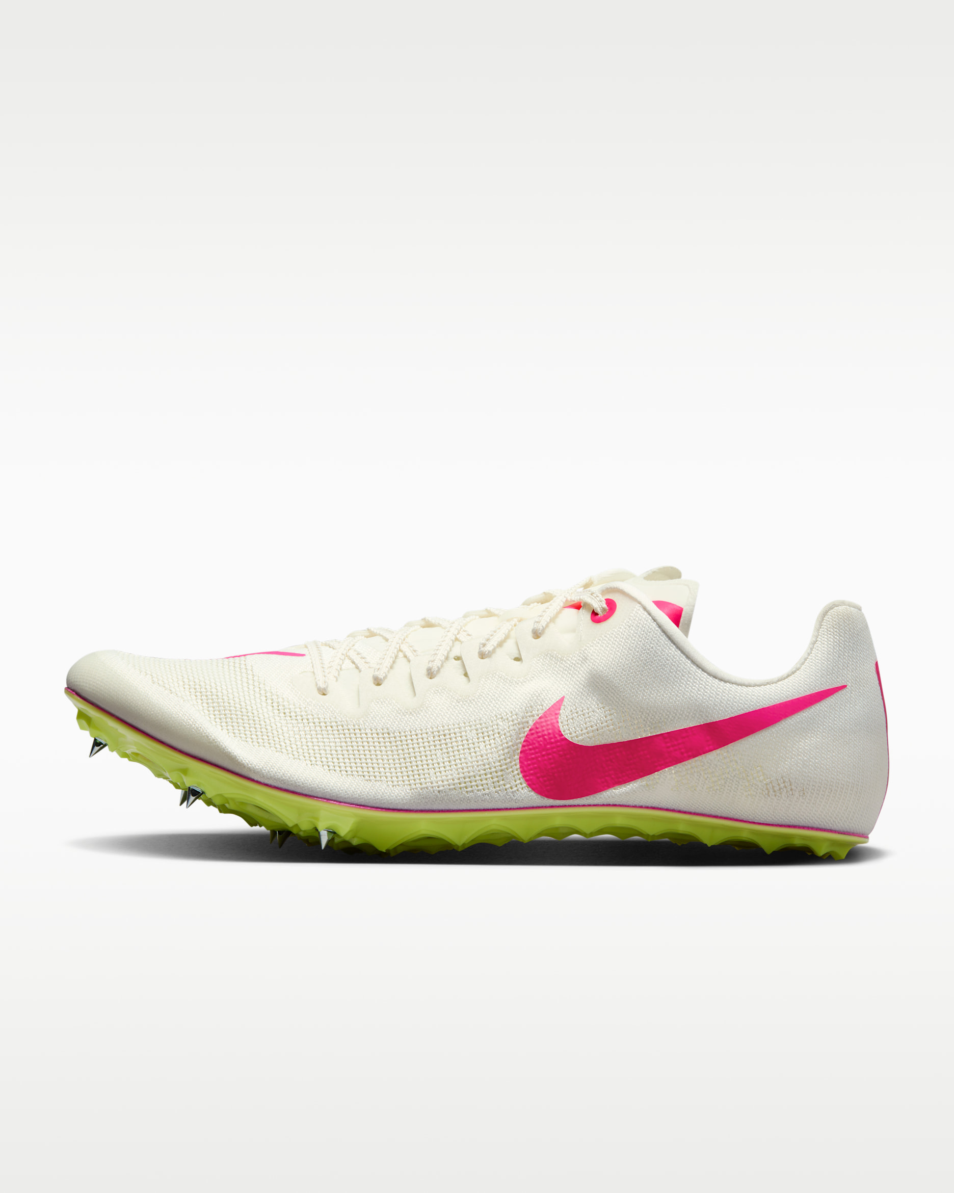 Nike Zoom Ja Fly 4 Athletics Sprinting Spikes - Sail/Light Lemon Twist/Fierce Pink