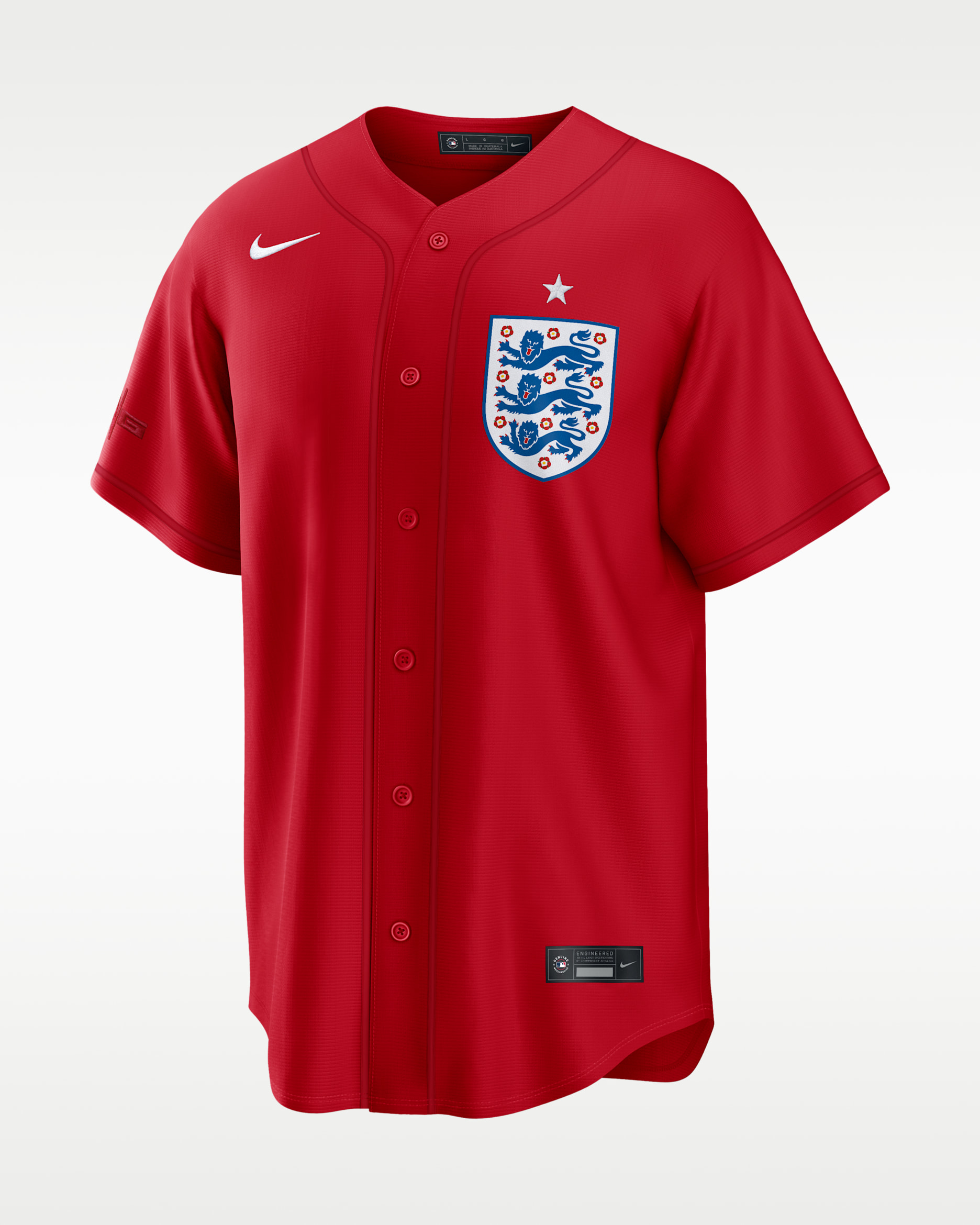 England National Team Men's Nike Soccer x MLB Stadium Jersey - Red