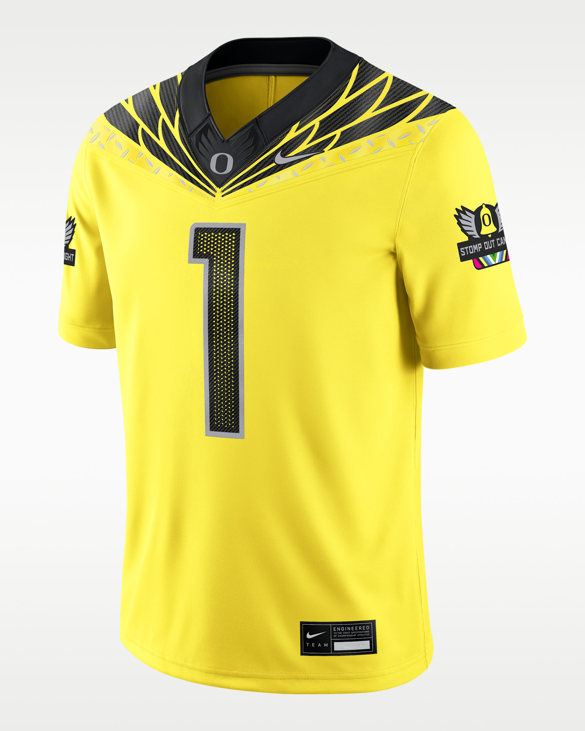 Jersey universitario Nike Dri-FIT Game para hombre Oregon Ducks Generation O Mighty Oregon - Amarillo