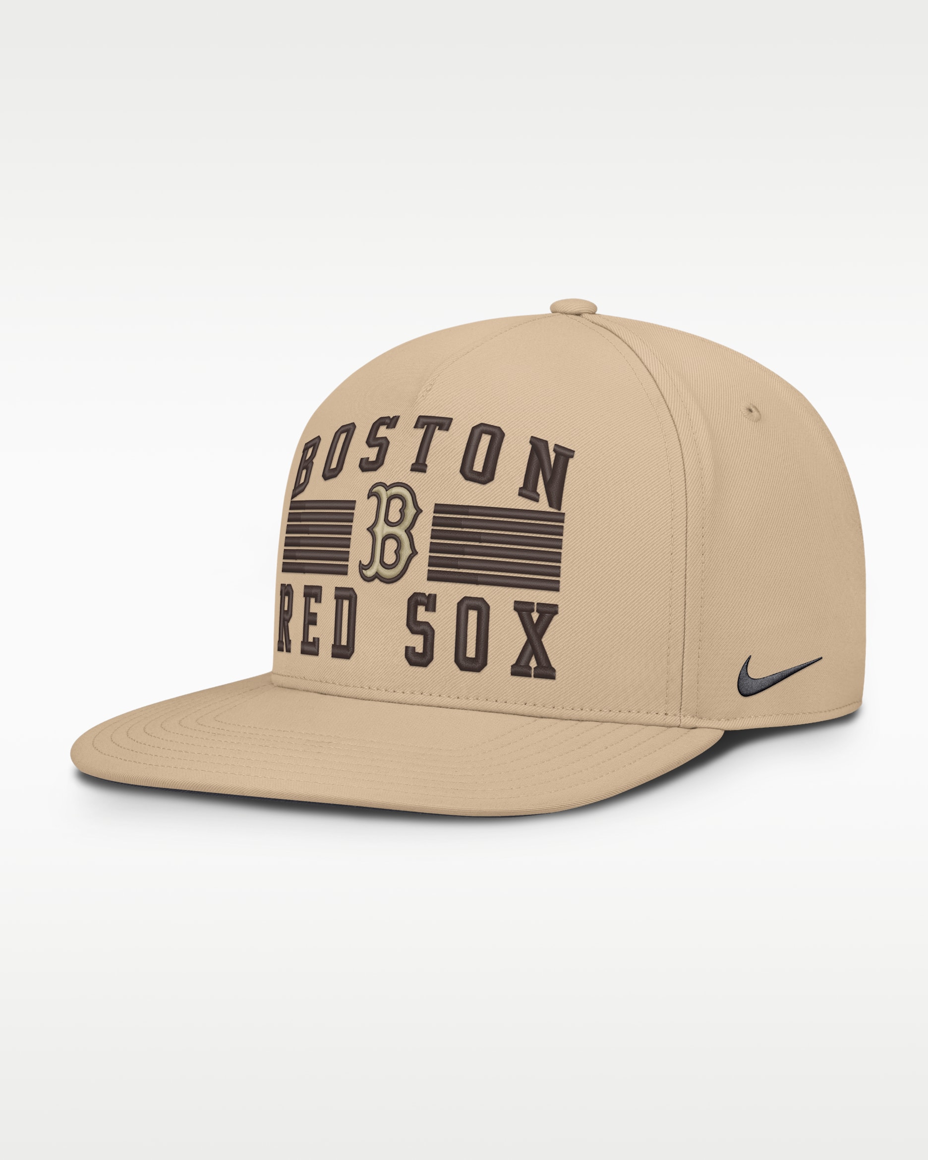 Boston Red Sox Pro Men's Nike AeroBill MLB Adjustable Hat - Khaki