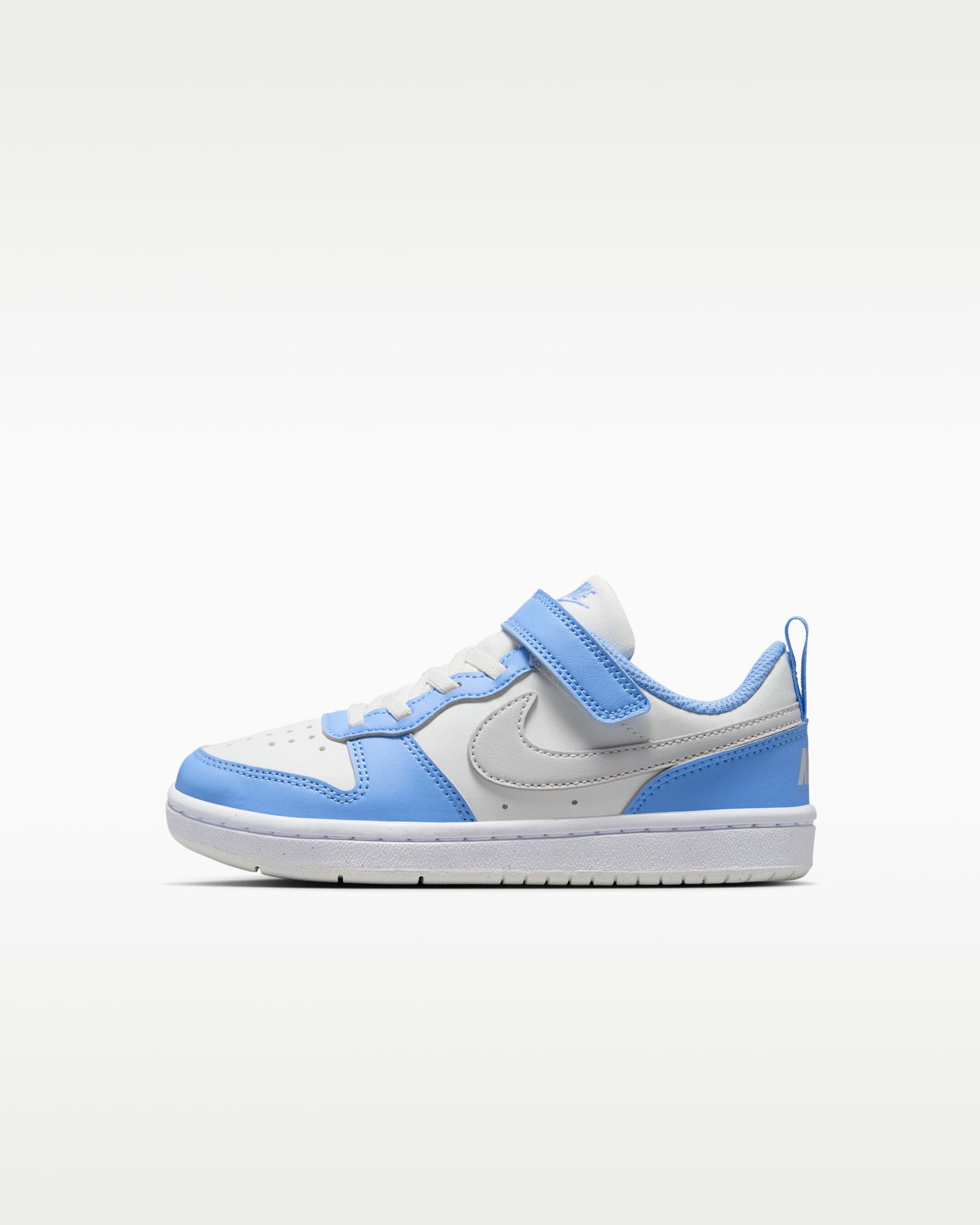 나이키 코트 버로우 로우 리크래프트 리틀키즈 신발 - 서밋 화이트/코발트 펄스/화이트/배스트 그레이