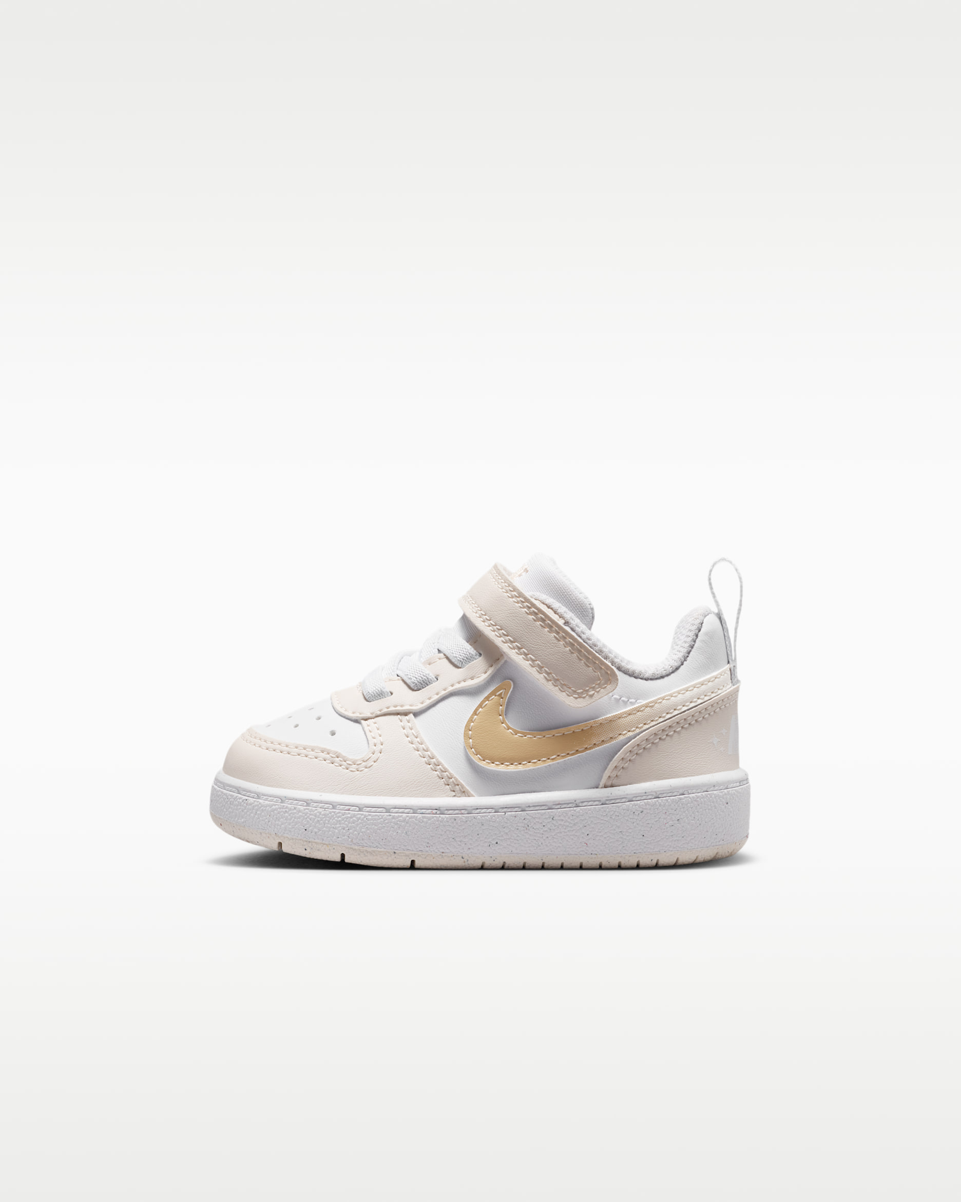 Nike Court Borough Low sko til sped-/småbarn - Hvit/Chalk/Hvit/Shimmer
