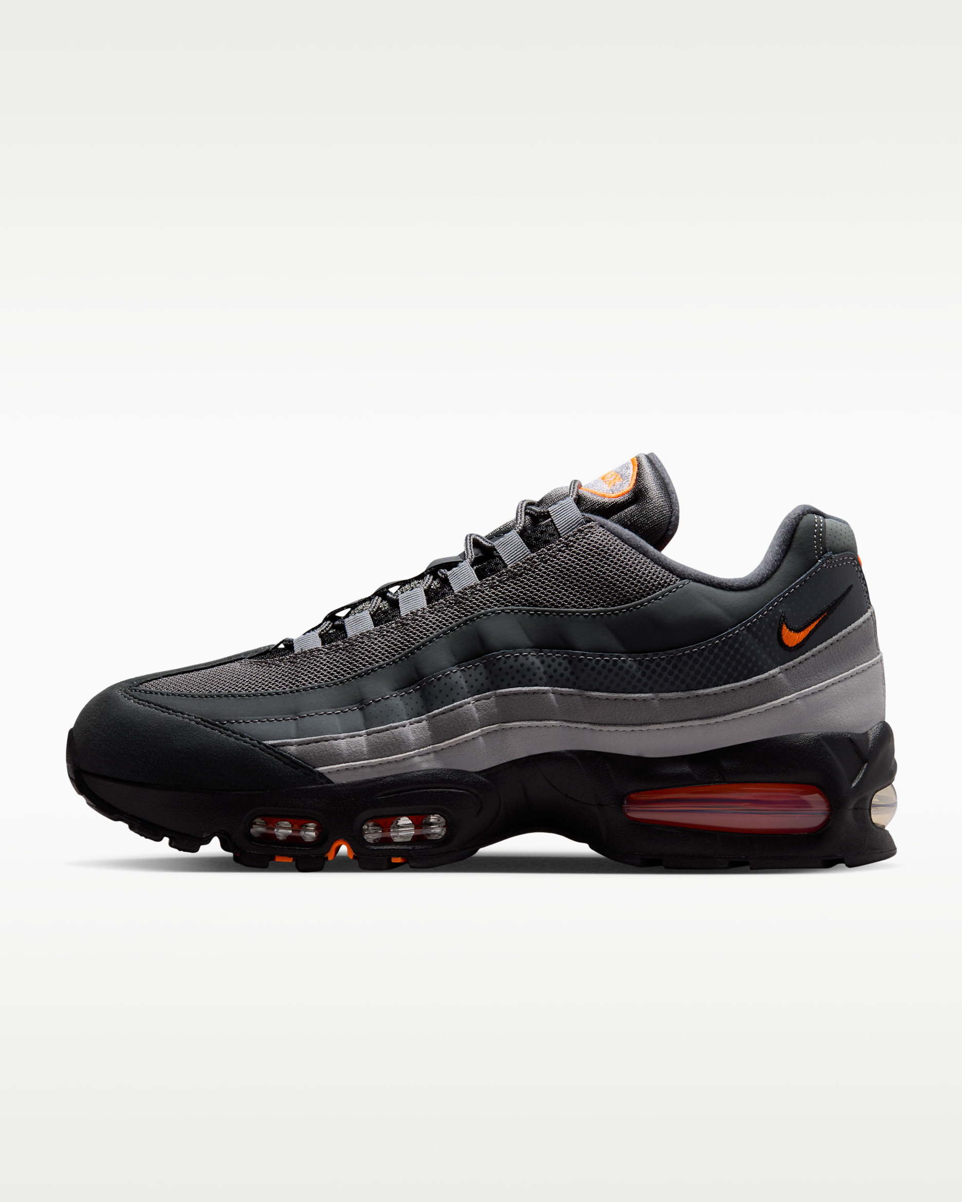 Nike Air Max 95 Big Bubble Men's Shoes - Black/White/Smoke Grey/Total Orange