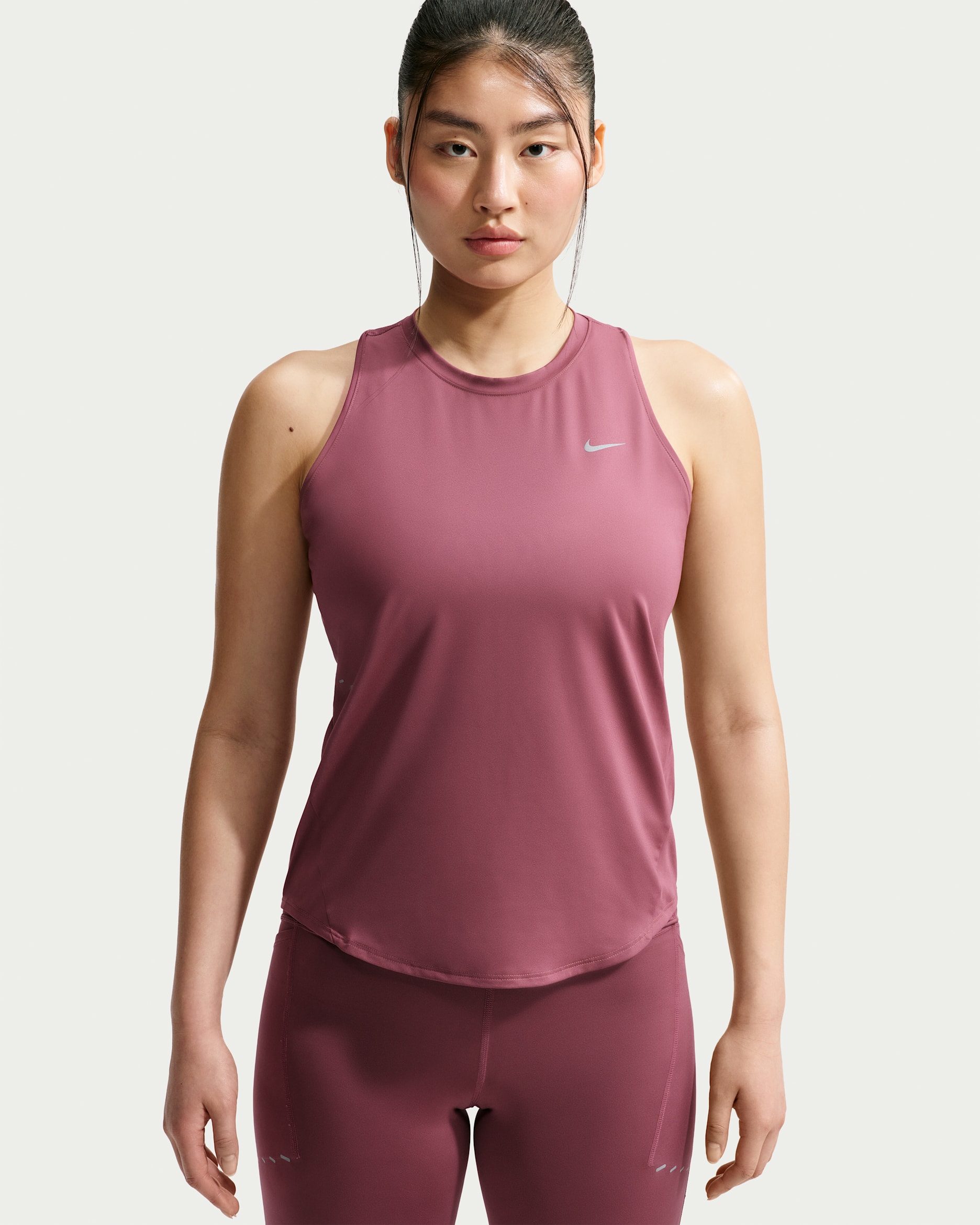 Nike Swift Women's Dri-FIT Running Tank Top - Pink Smoke