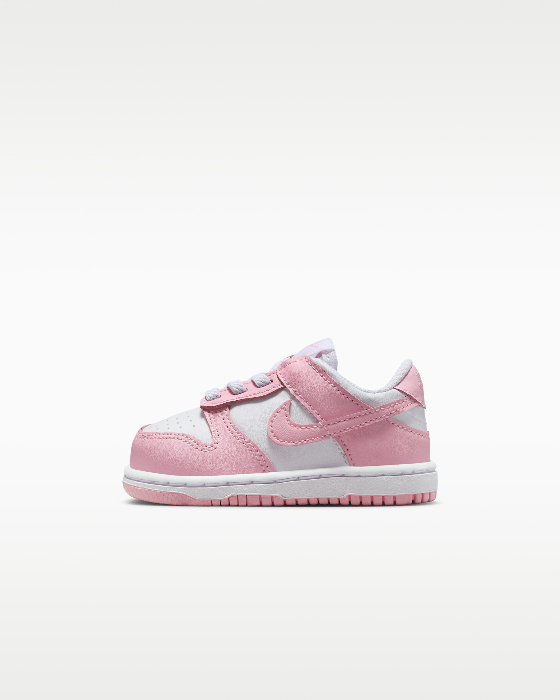 Nike Dunk Low Baby/Toddler Shoes - White/White/White/Medium Soft Pink