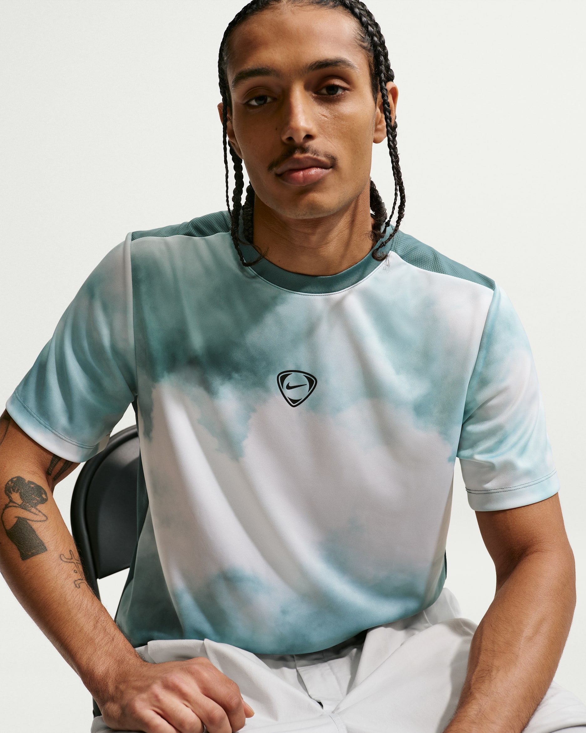 Maglia da calcio a manica corta Dri-FIT Nike Academy+ – Uomo - Mineral Slate/Summit White/Nero