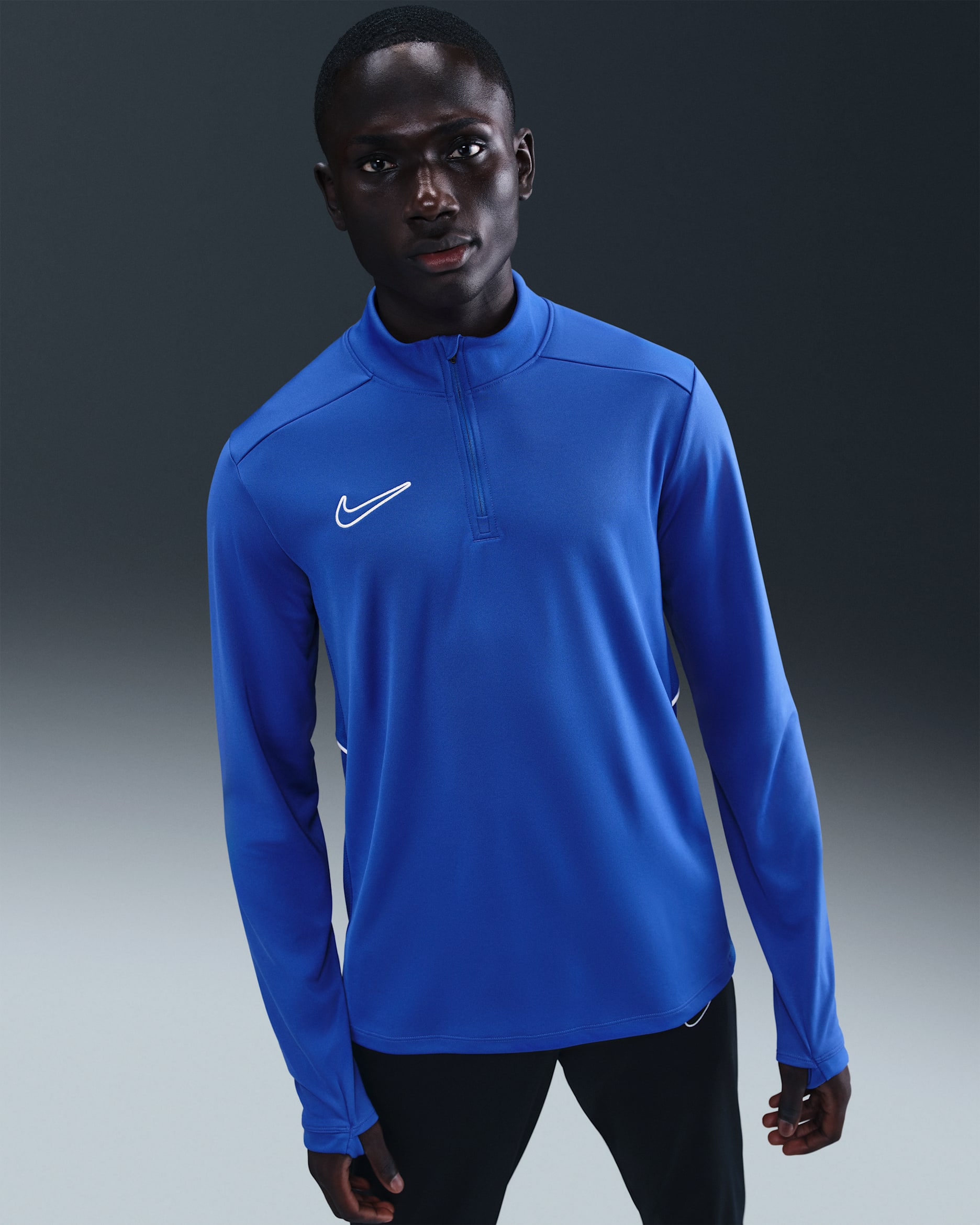 Playera de entrenamiento de fútbol Dri-FIT para hombre Nike Academy - Royal juego/Royal juego/Blanco