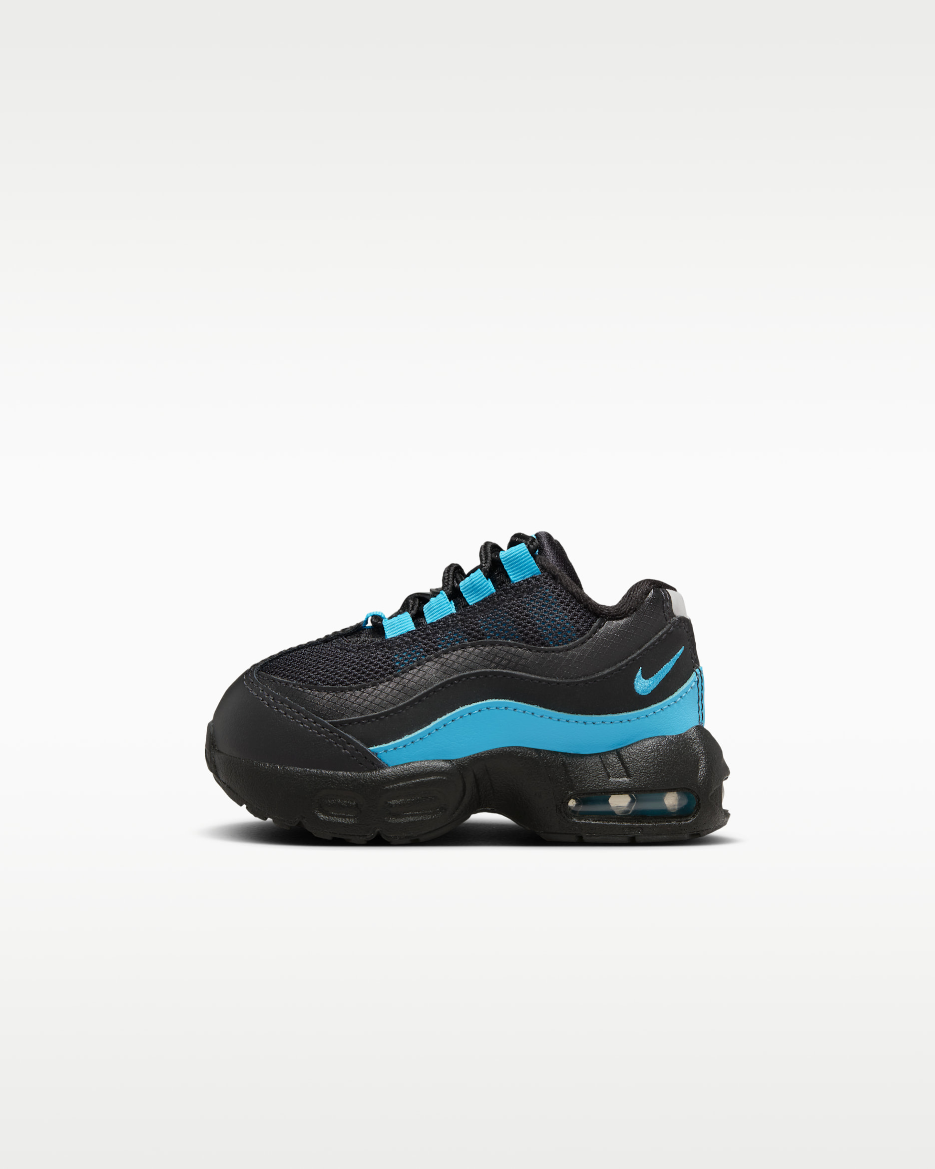 Nike Air Max 95 Recraft Baby/Toddler Shoes - Black/Black/Pearl Grey/Baltic Blue