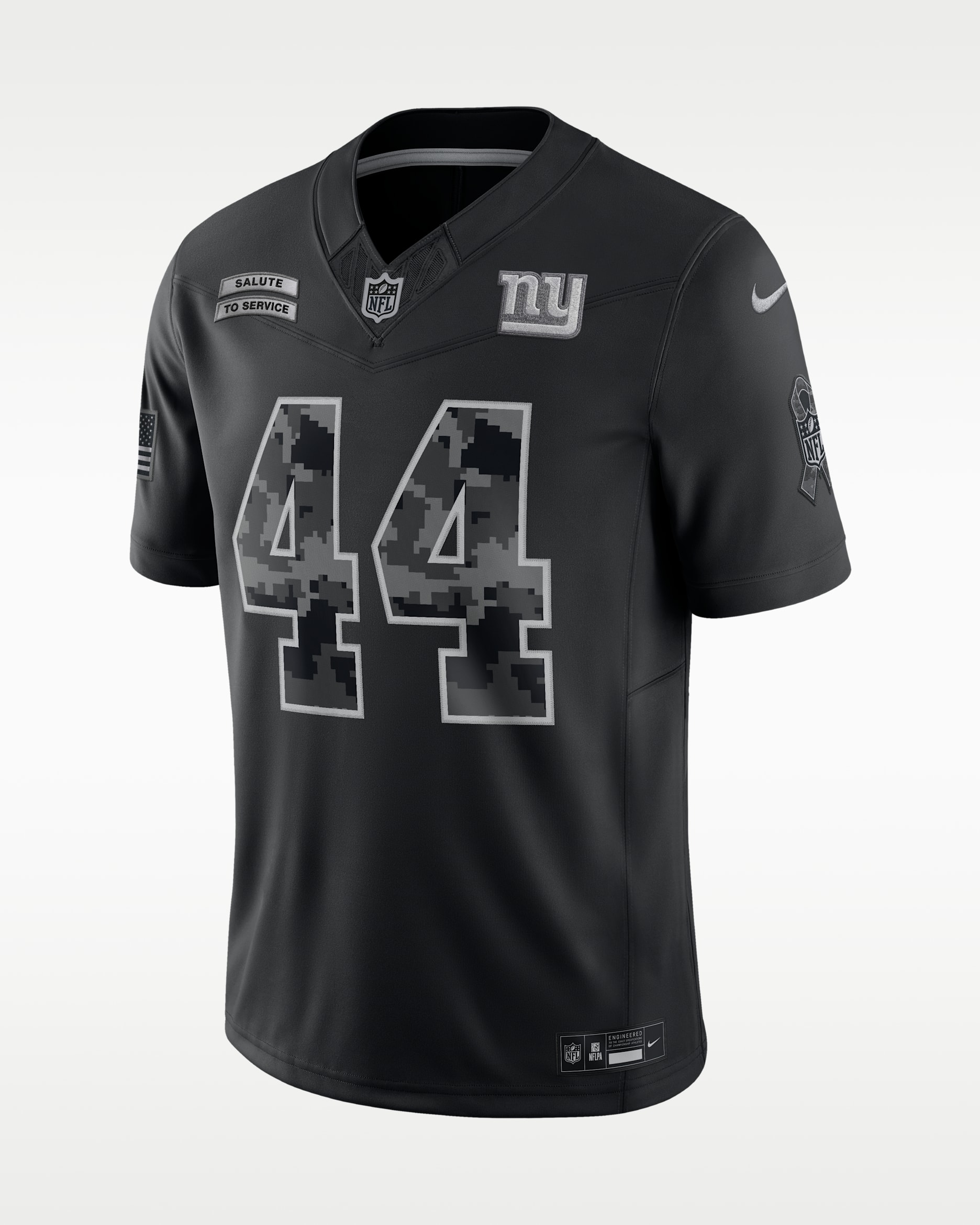 Cam Skattebo New York Giants Salute to Service Men's Nike Dri-FIT NFL Limited Jersey - Black