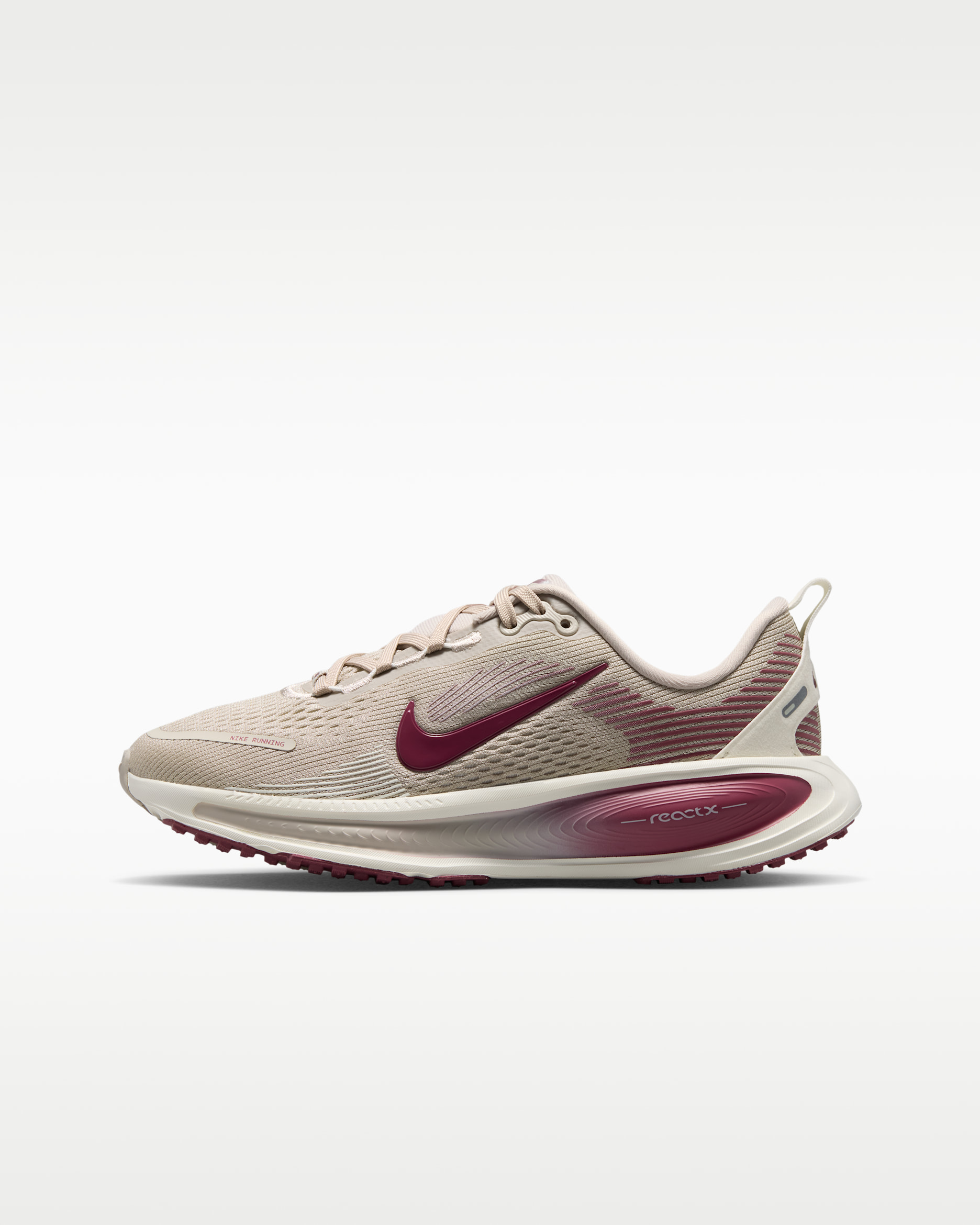 Sapatilhas de running para estrada Nike Vomero 18 Júnior - Creme II/Sail/Rosa Smoke