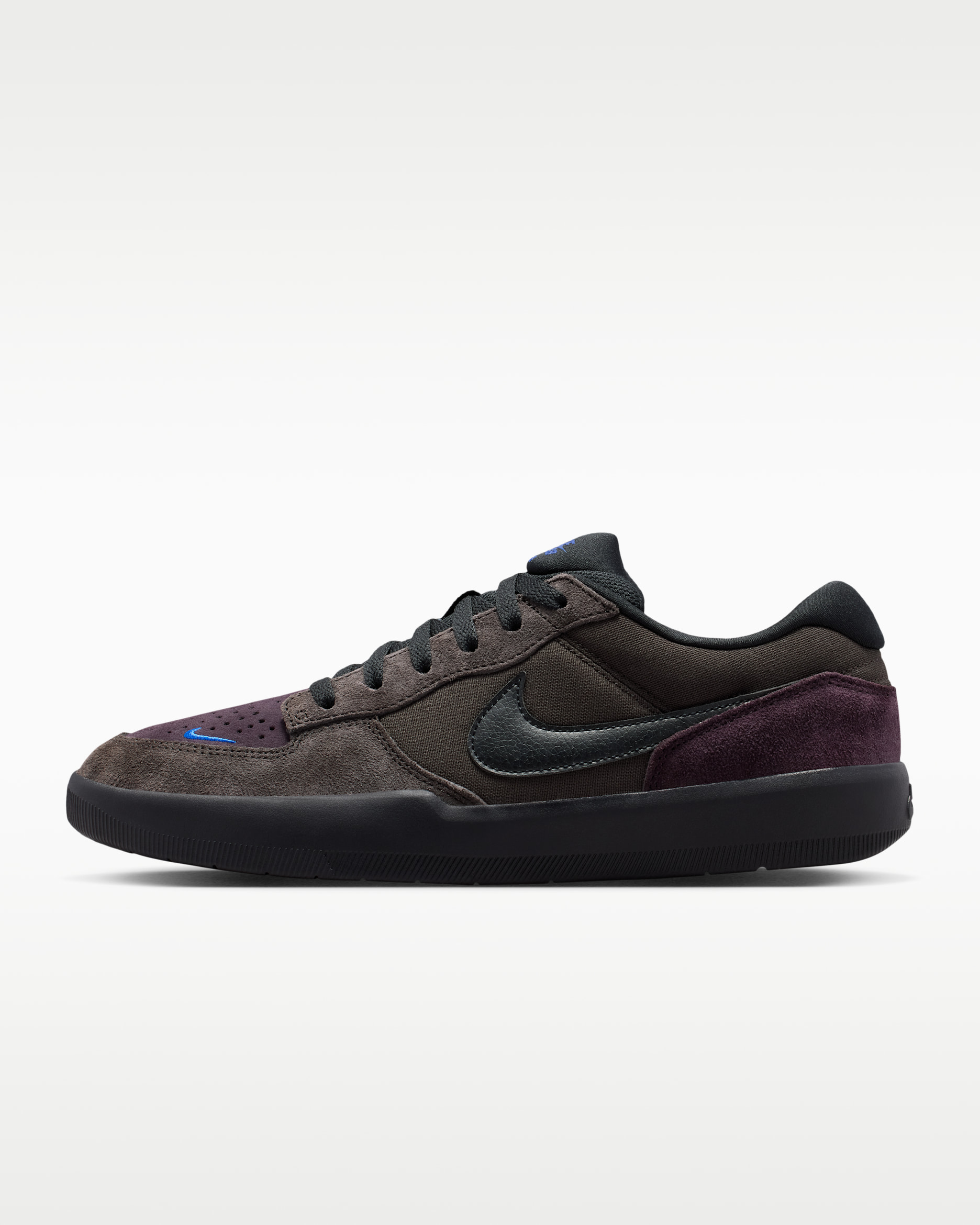 Nike SB Force 58 Skate Shoes - Shadow Brown/Burgundy Ash/Racer Blue/Black