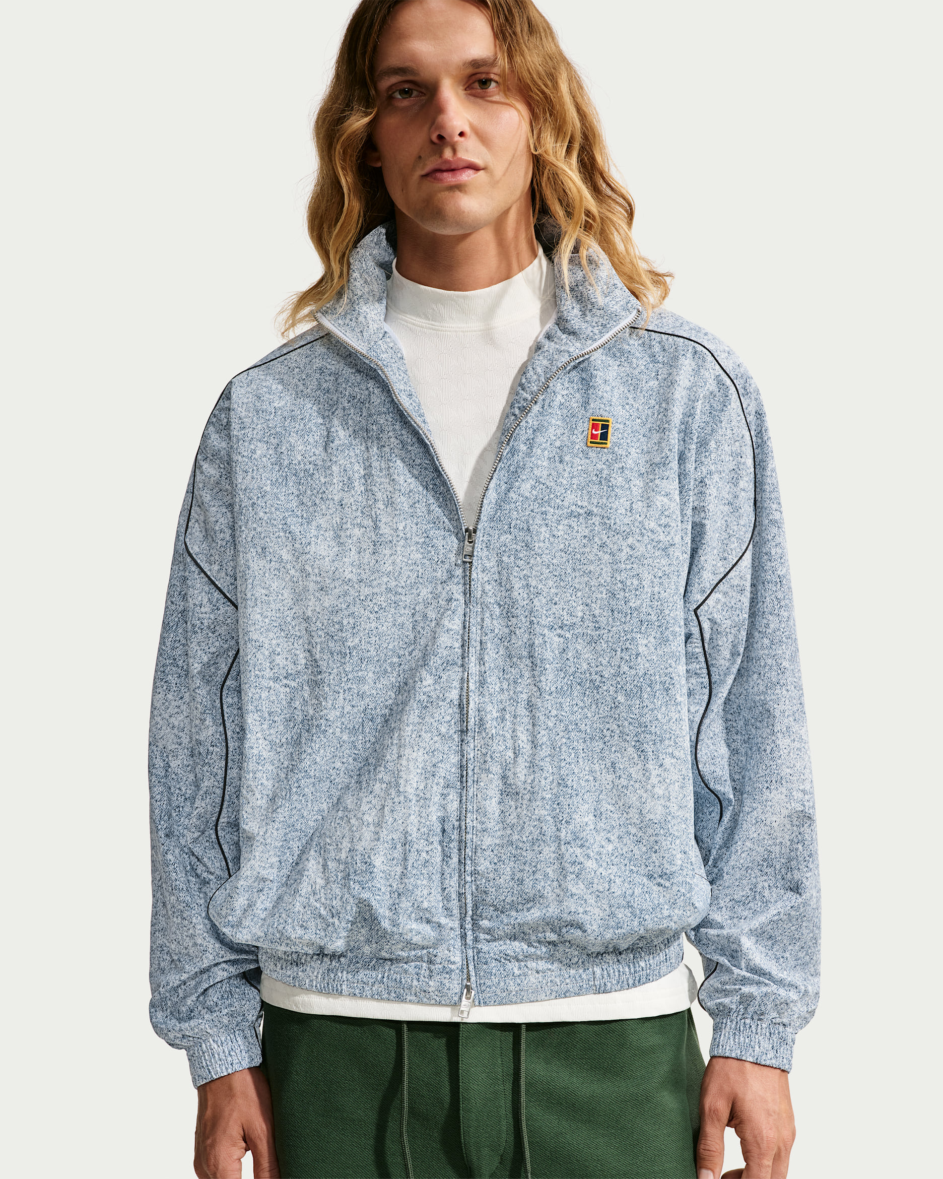 Nike Club Rules Men's Full-Zip Jacket - White/Black/Black
