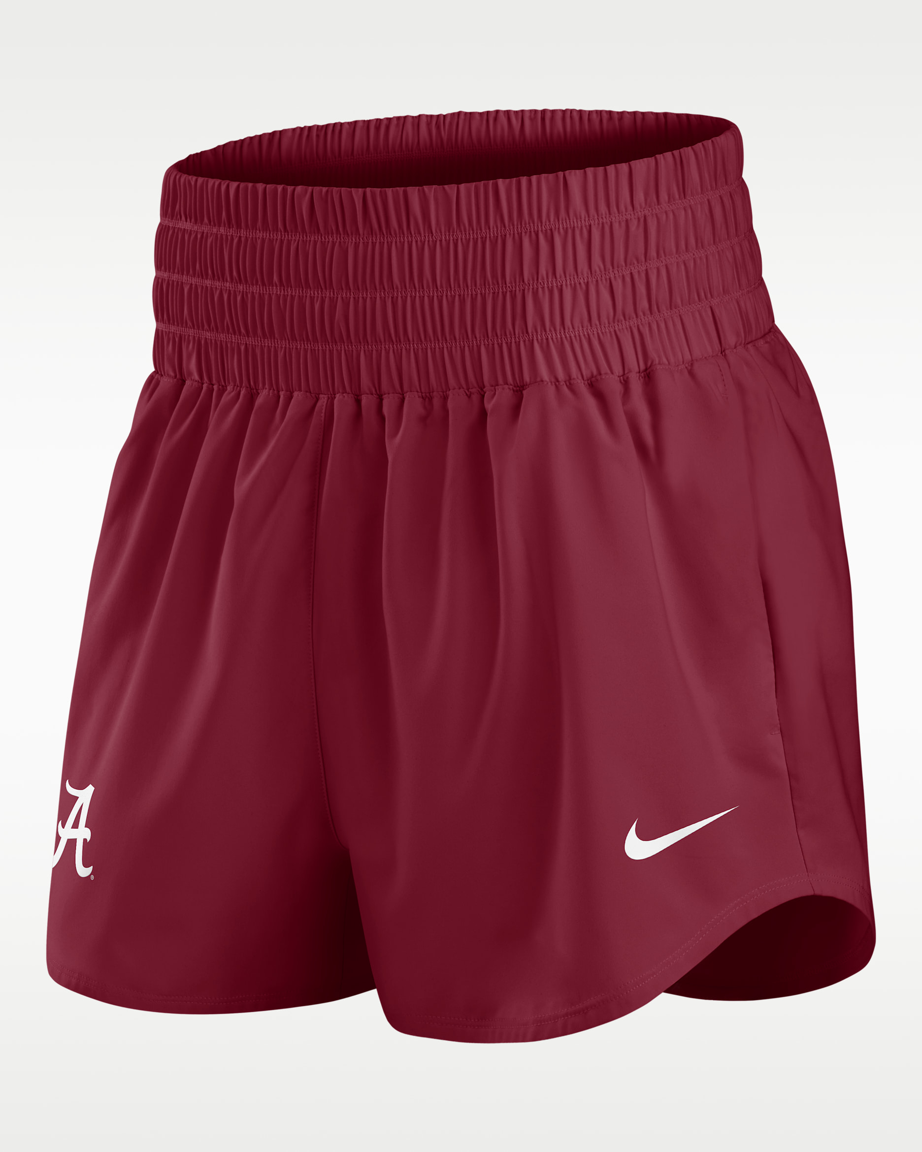 Alabama Primary Logo One Women's Nike Dri-FIT College Shorts - Team Crimson