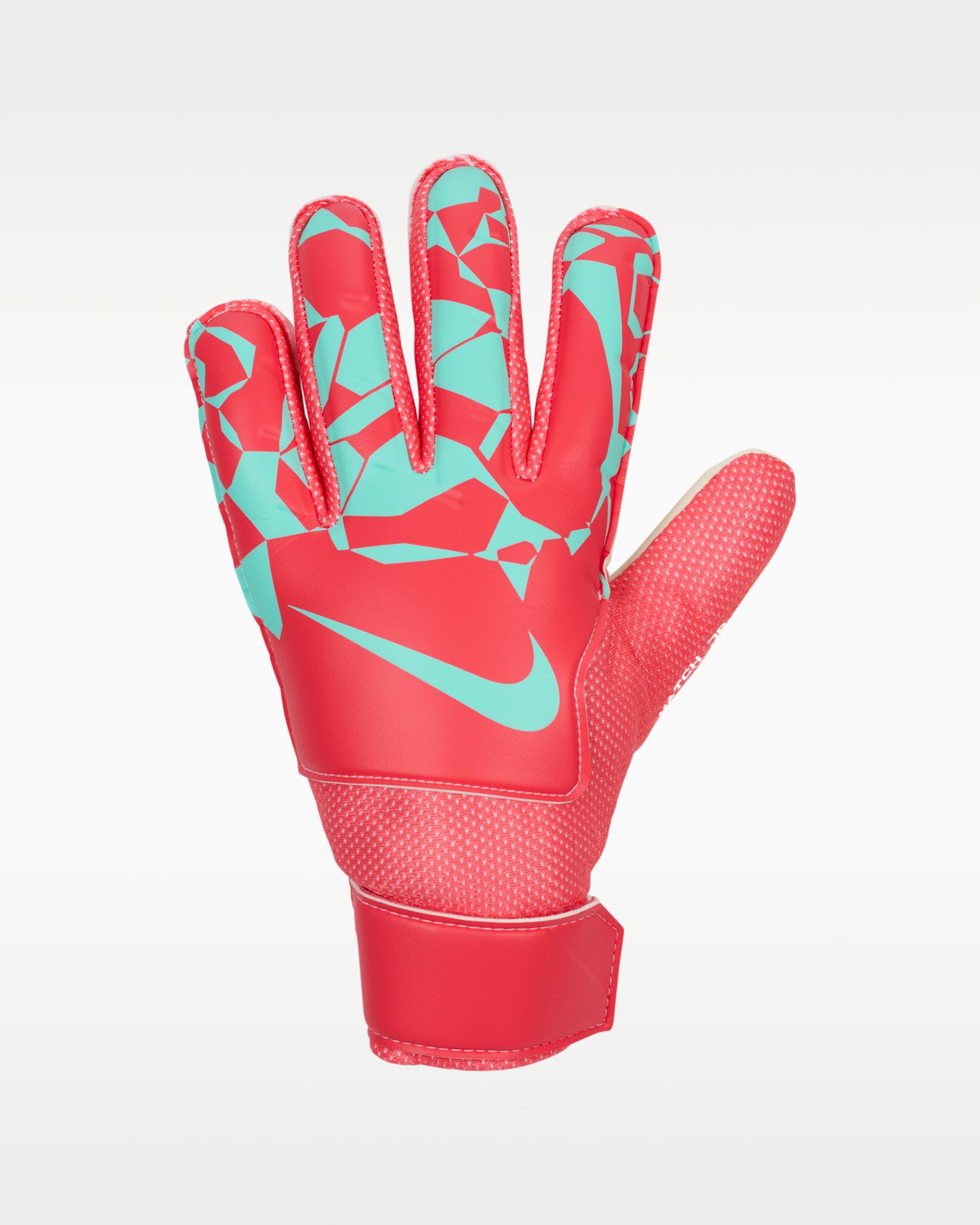 Nike Match Jr. Big Kids' Goalkeeper Soccer Gloves - Ember Glow/Aurora Green/Aurora Green