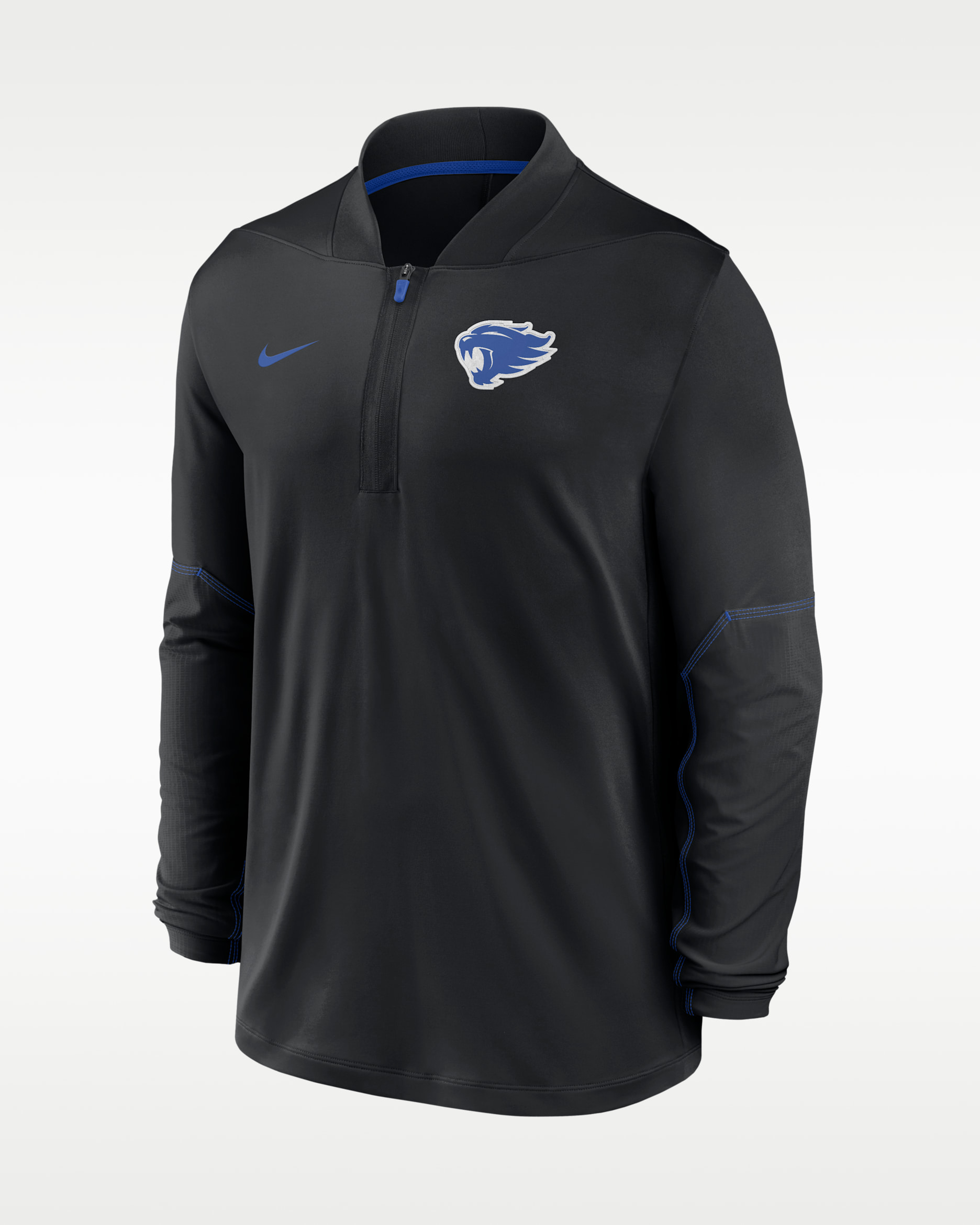 Kentucky Sideline Men's Nike Dri-FIT College 1/2-Zip Top - Black/Game Royal