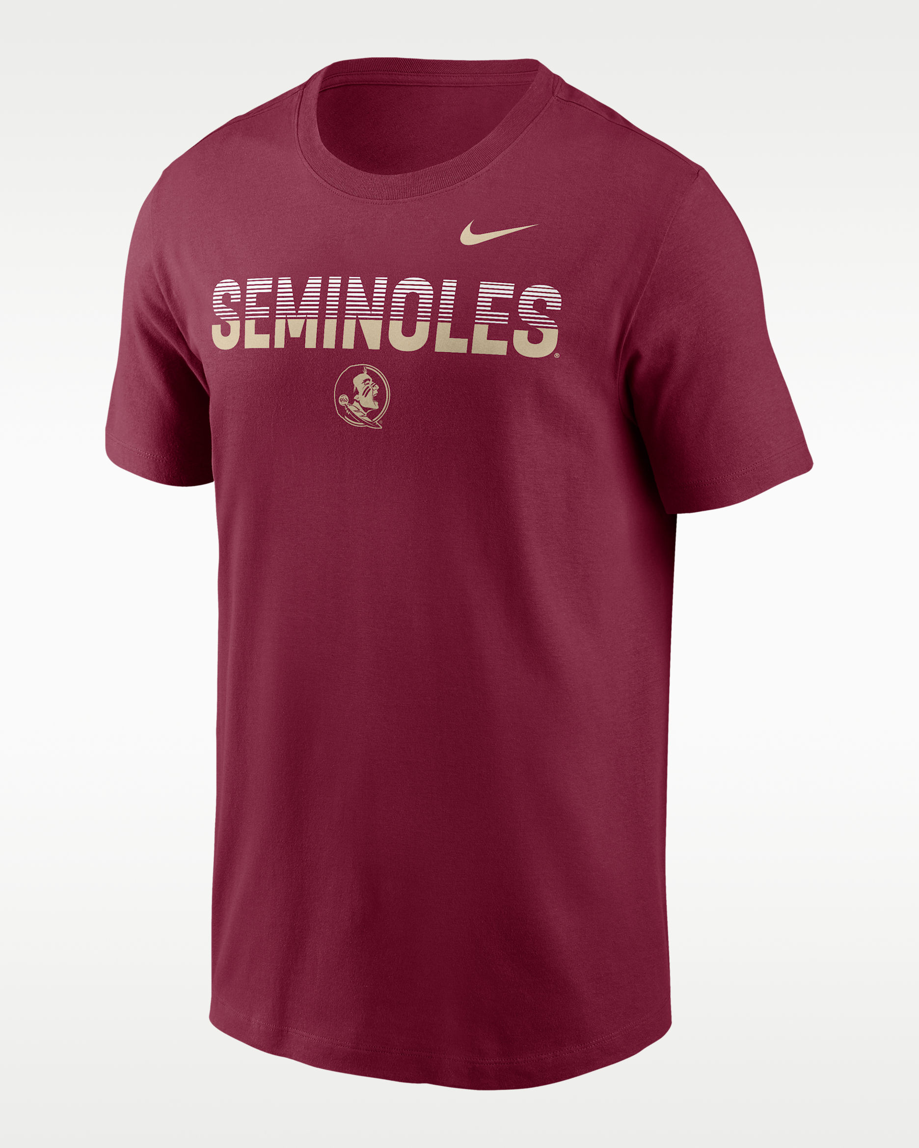 Playera universitaria Nike para hombre Florida State Kinetic - Granate