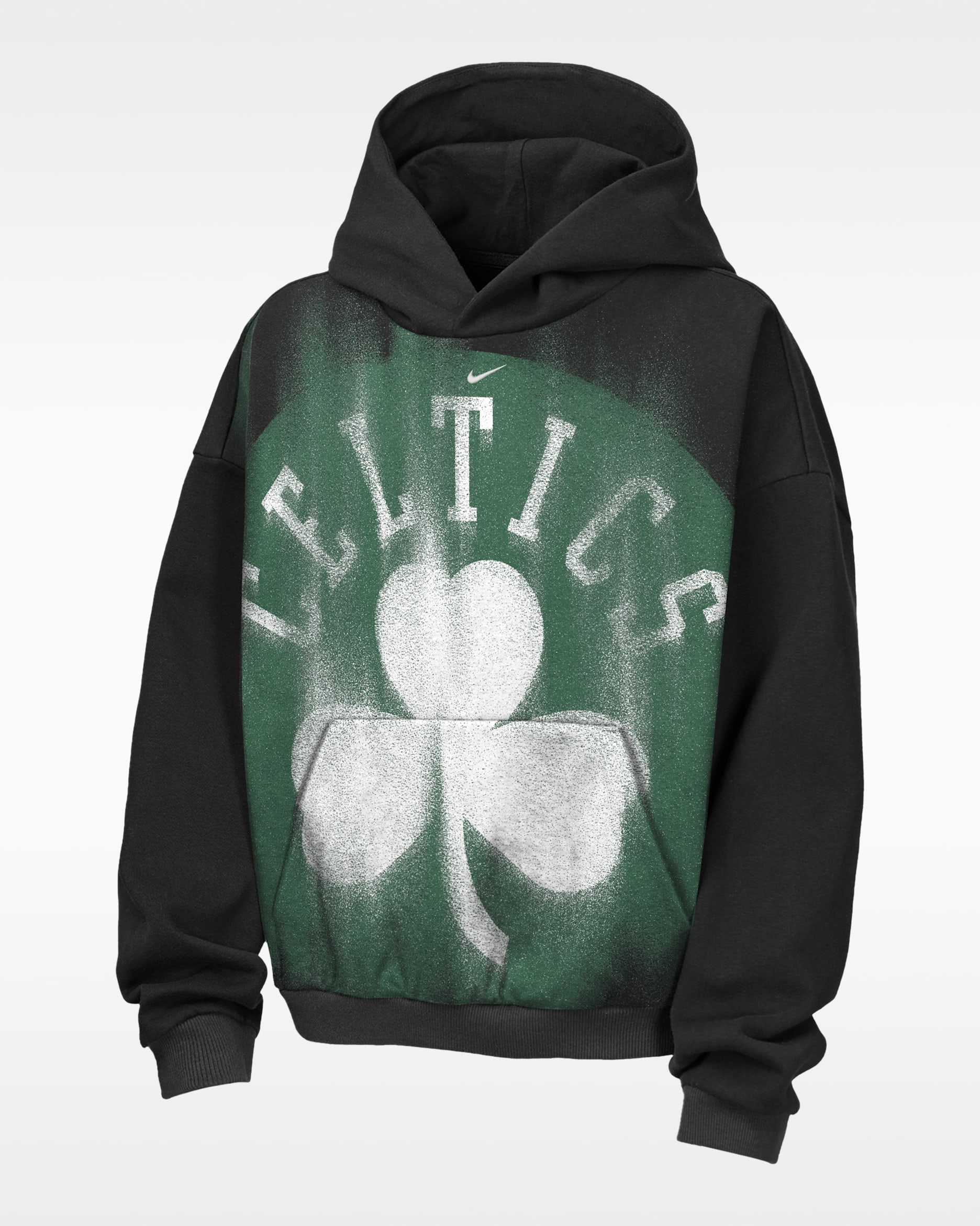 Boston Celtics Big Kids' Nike Basketball Hoodie - Black