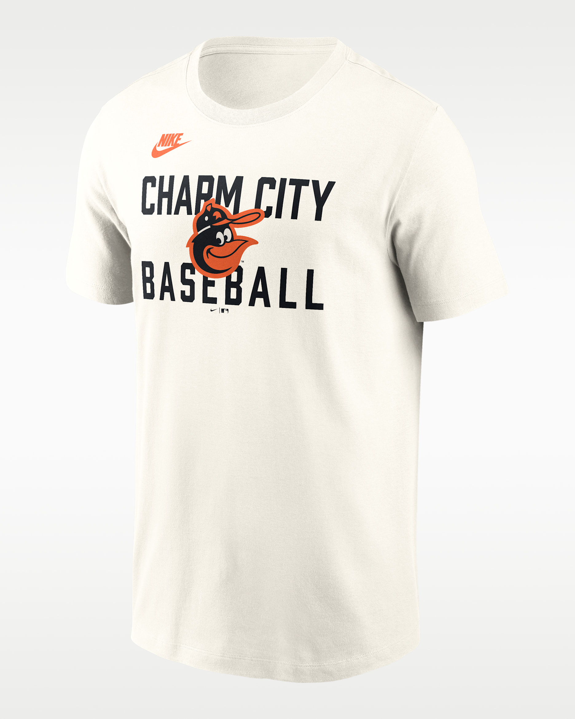 Baltimore Orioles Cooperstown '70s Inspired Men's Nike MLB T-Shirt - Cream