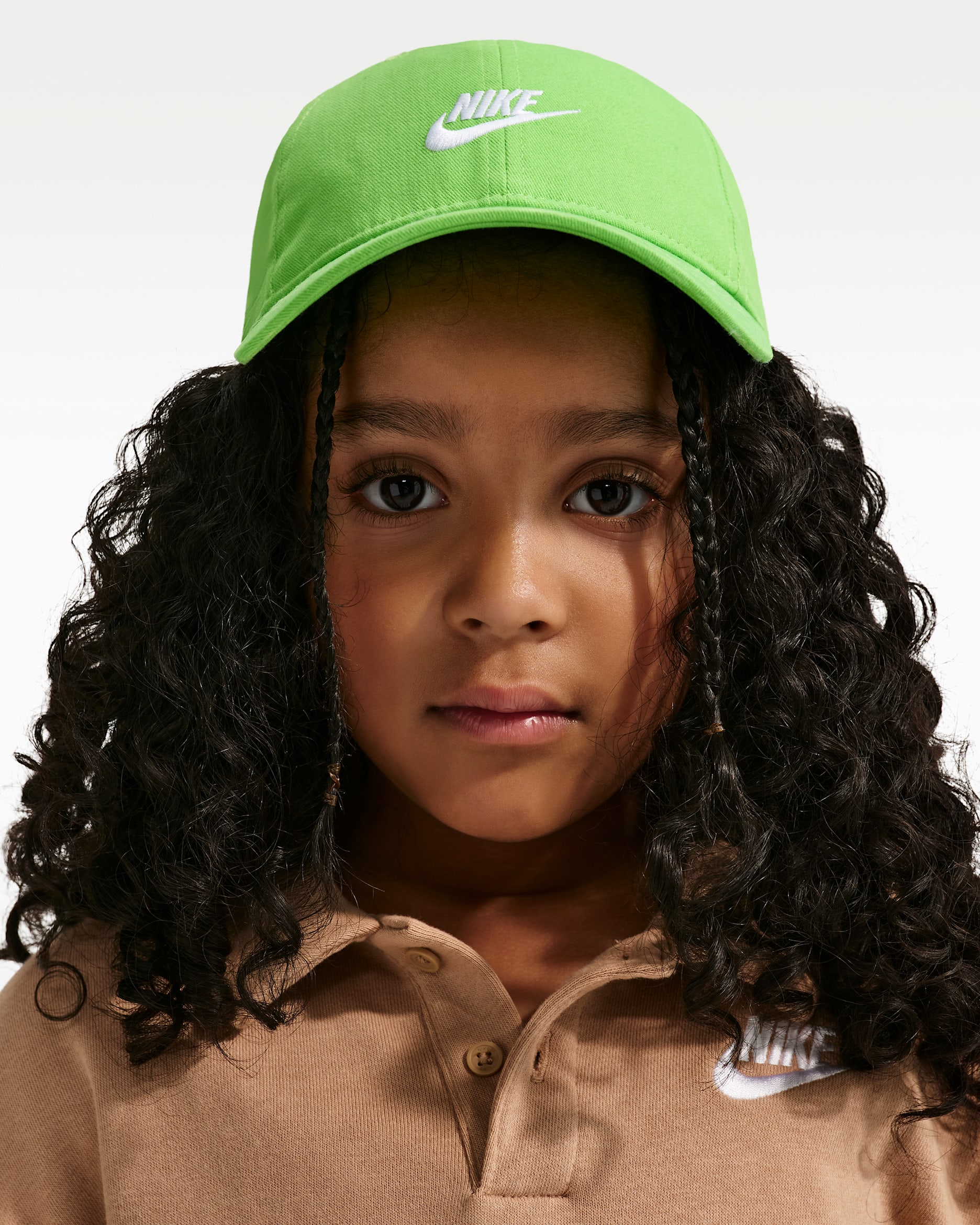 나이키 리틀키즈 퓨추라 커브 브림 캡 - 민 그린