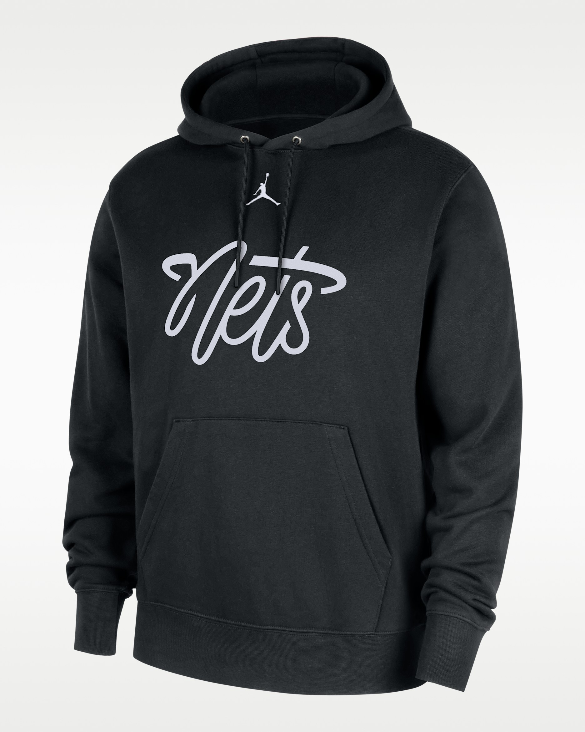 Brooklyn Nets Men's Club Fleece Pullover Hoodie - Black