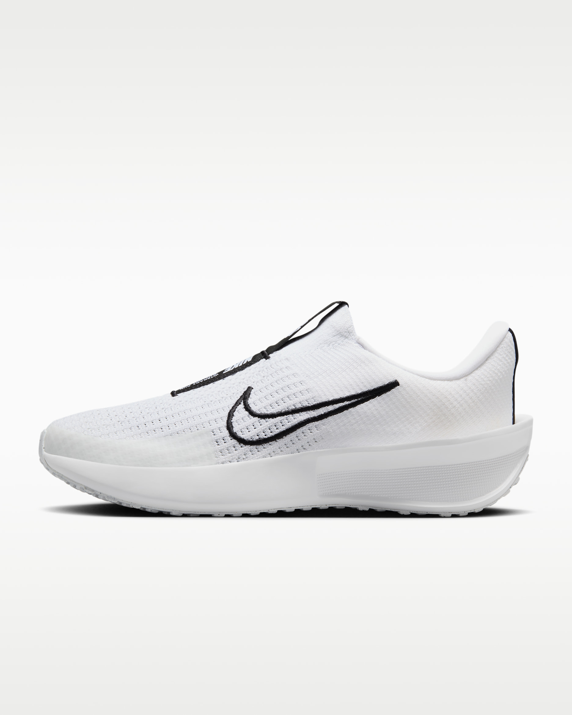 Nike Interact Run EasyOn Men's Road Running Shoes - White/White/Black