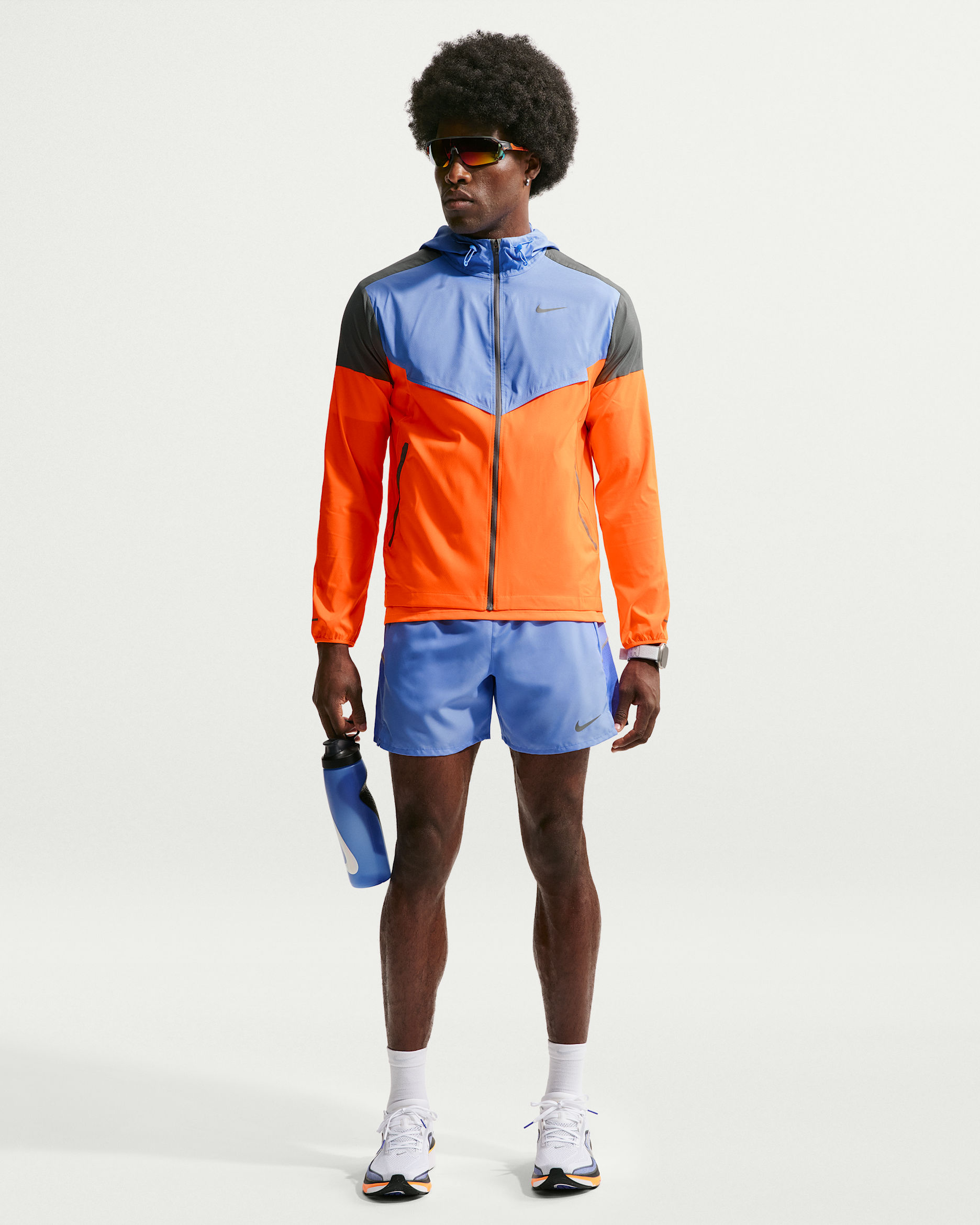 Męskie spodenki do biegania 2 w 1 Dri-FIT Nike Miler 12,5 cm - Royal Pulse/Sapphire