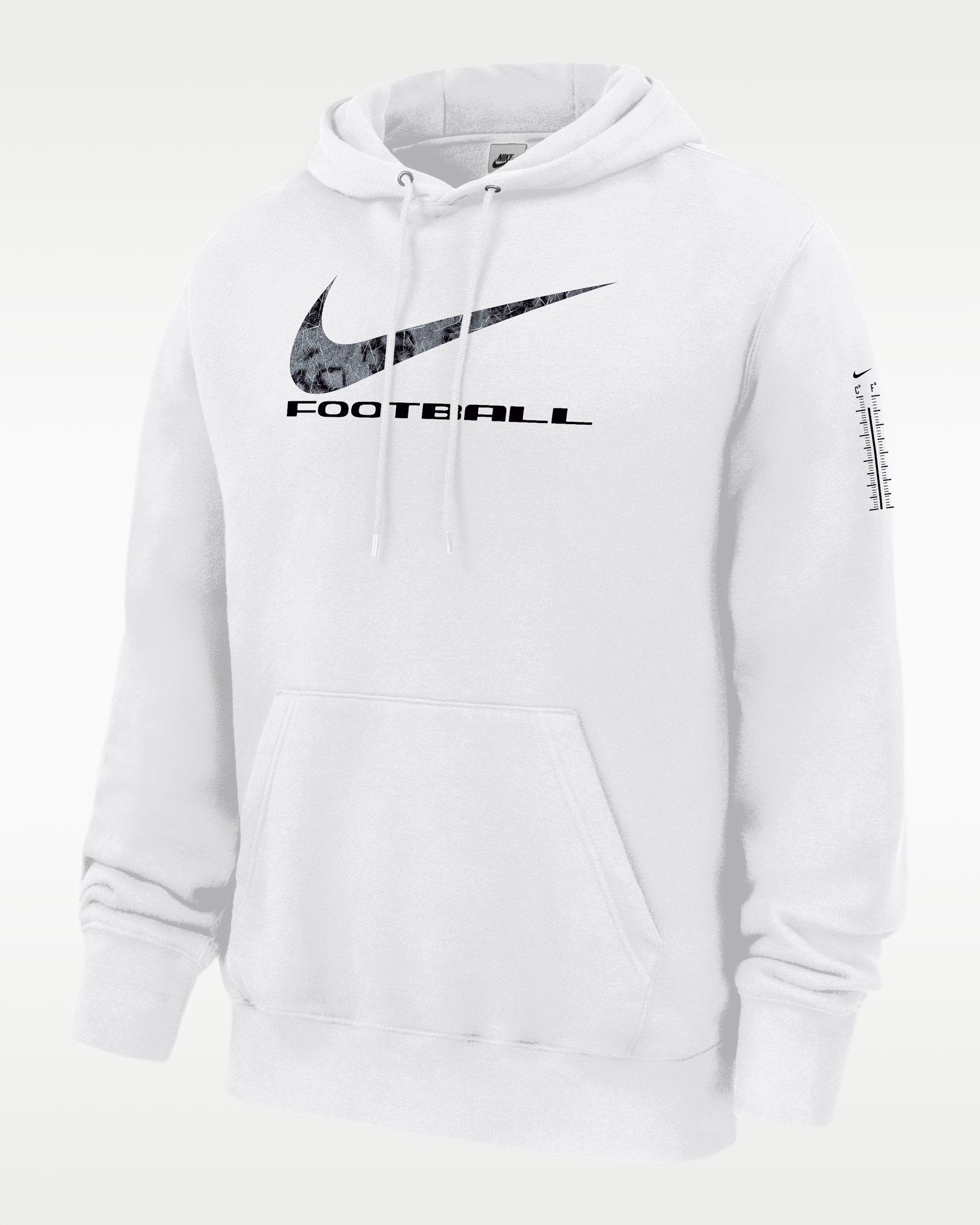 Sudadera con gorro sin cierre de futbol de tejido Fleece para hombre Nike Club - Blanco