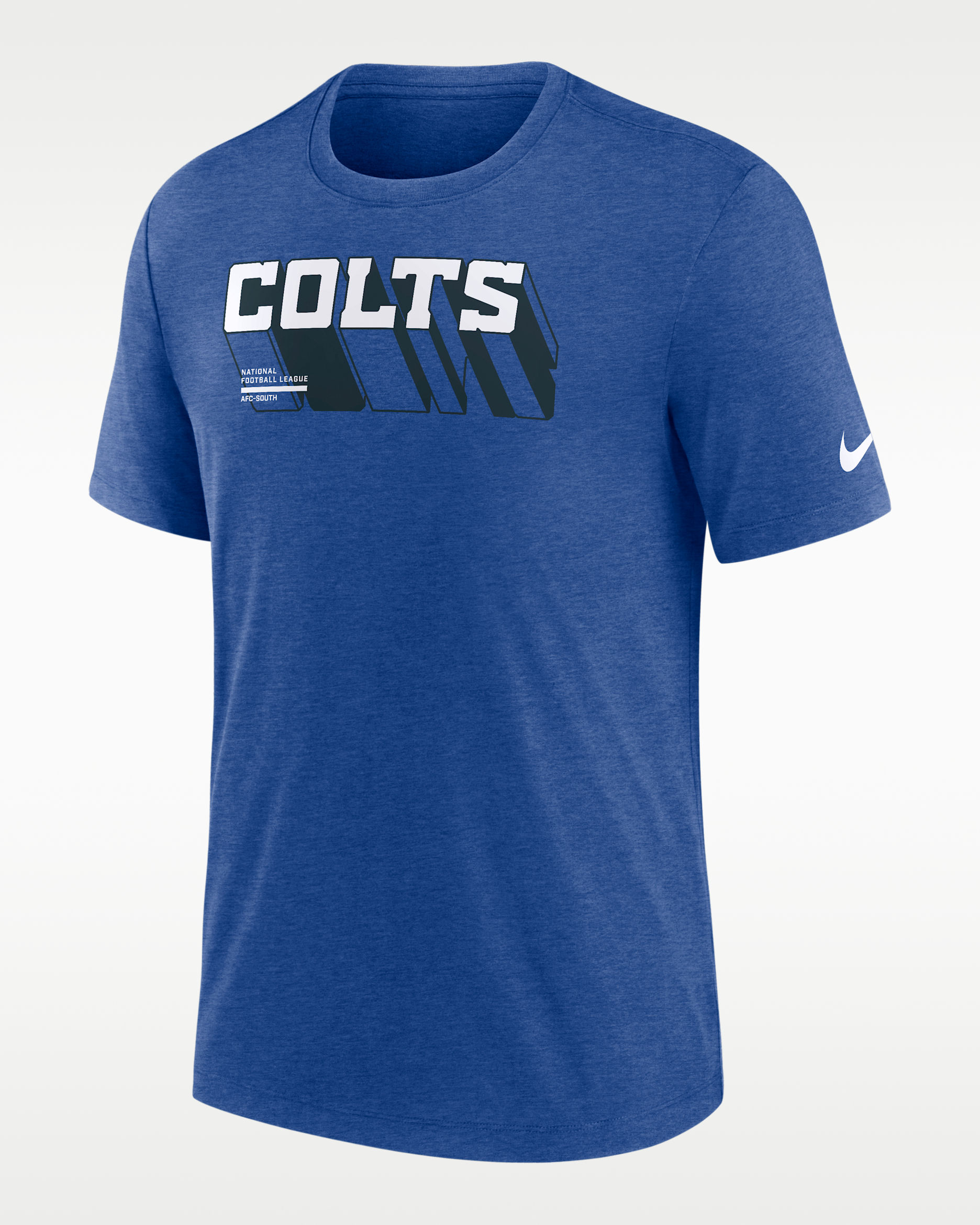 Indianapolis Colts Long Pass Men's Nike NFL T-Shirt - Sport Royal Heather