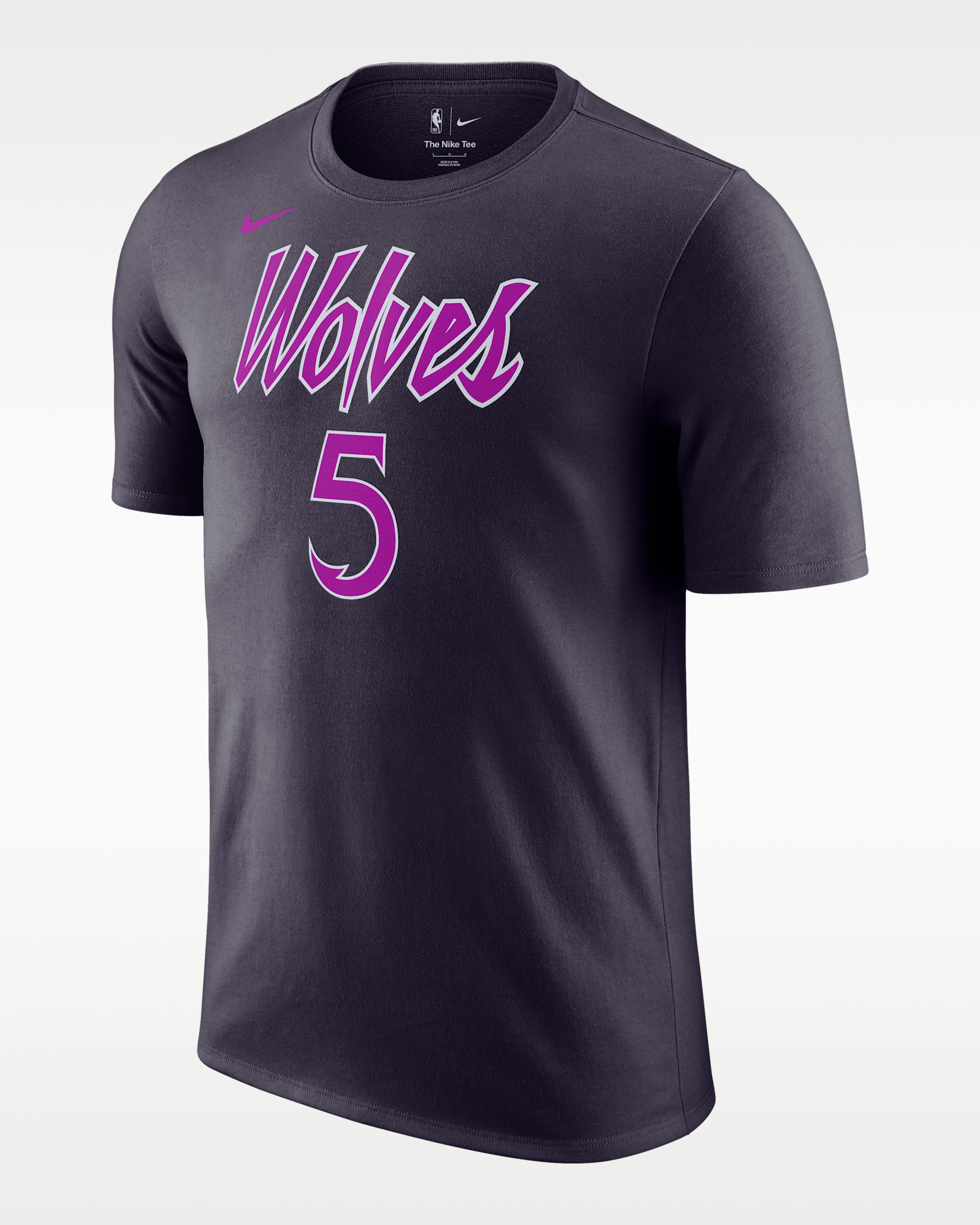 Playera Nike NBA para hombre Minnesota Timberwolves Essentials City Edition - Morado dinastía