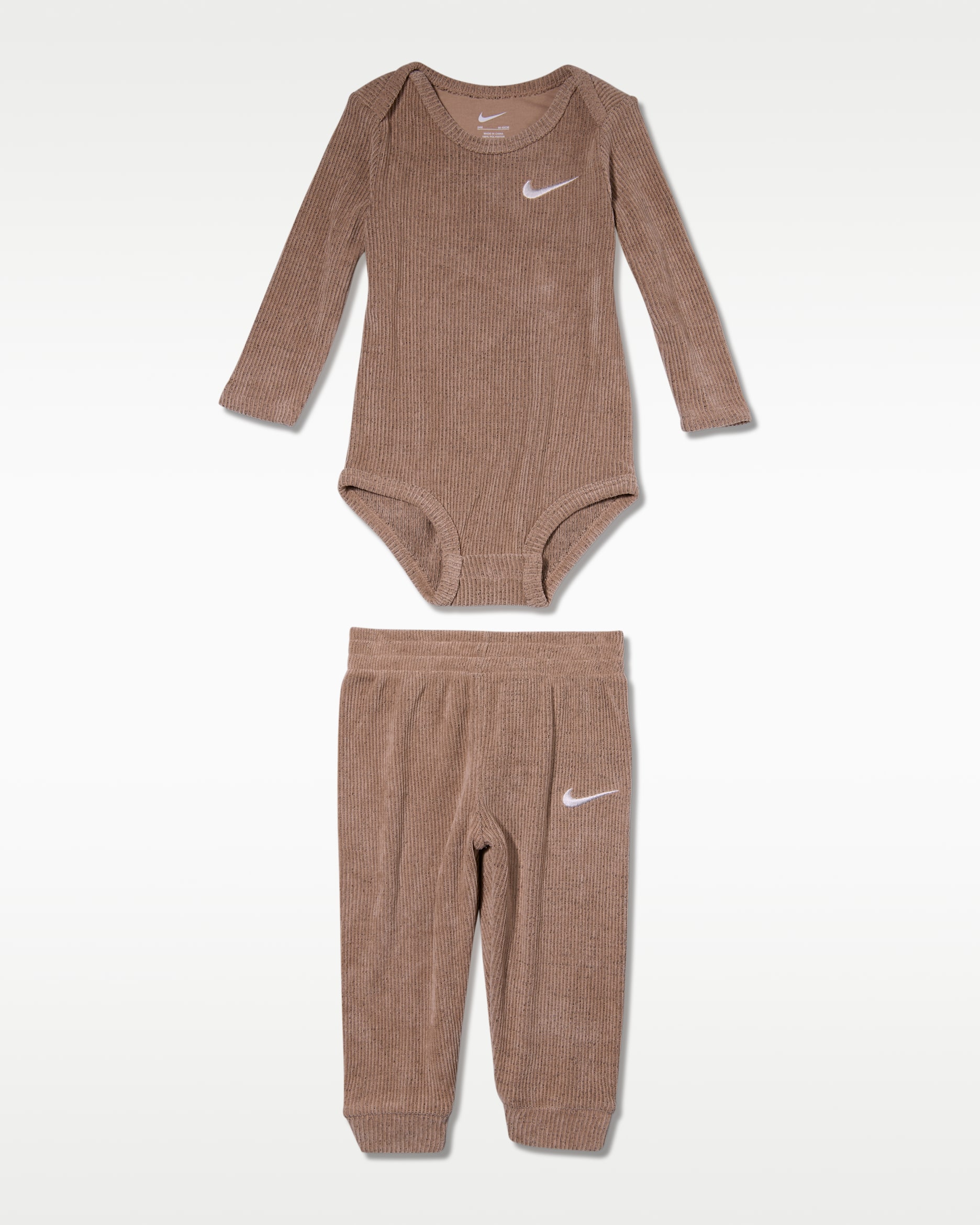 Nike Baby Essentials Baby (6-12M) Long-Sleeve Bodysuit and Pants Set - Hemp